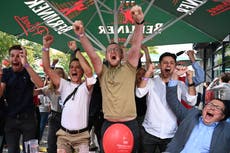 German election: Exit polls give centre-left SPD a narrow lead in shock for Merkel’s CDU