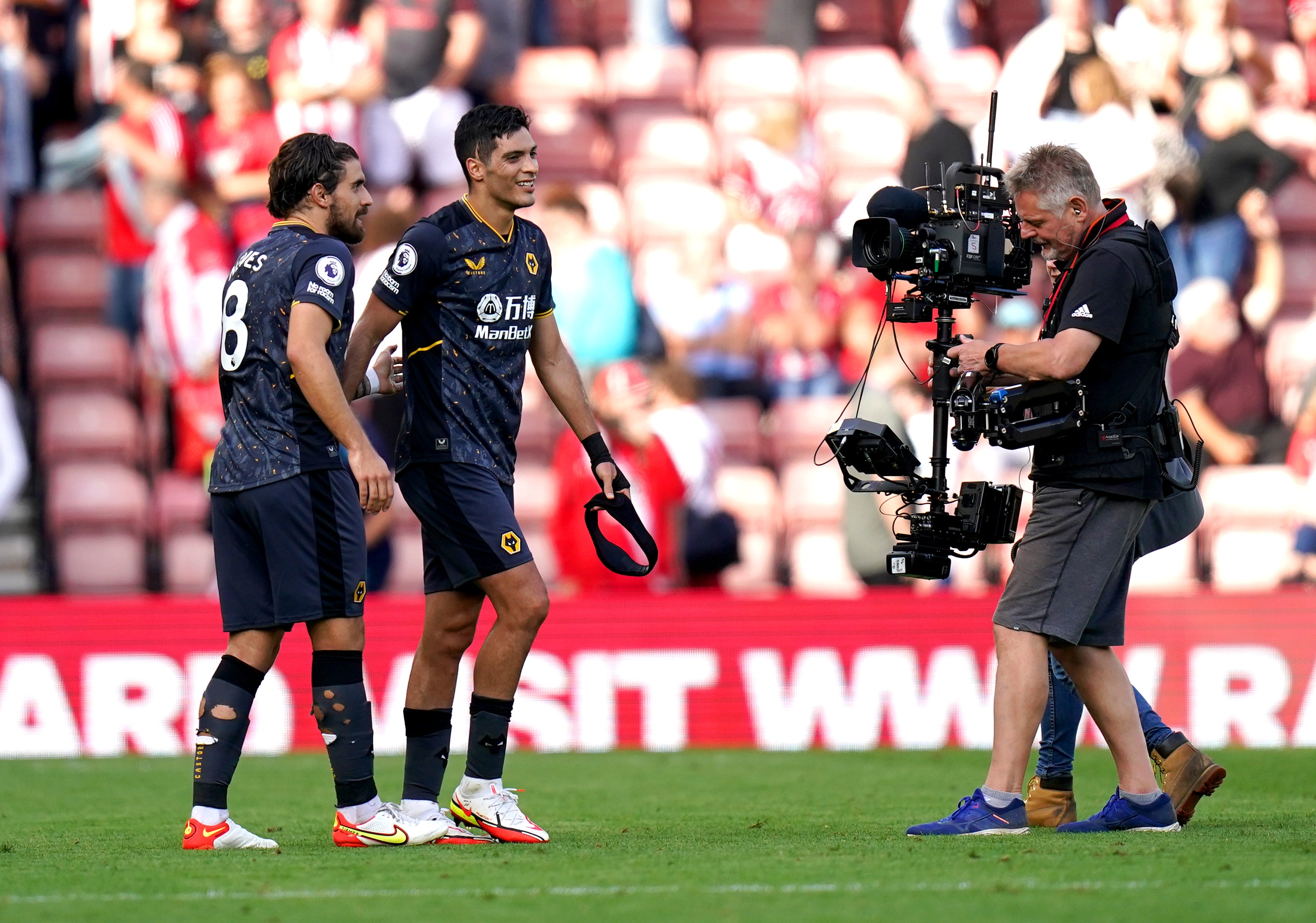 Raul Jimenez (right) ended his long wait for a club goal (Adam Davy/PA)
