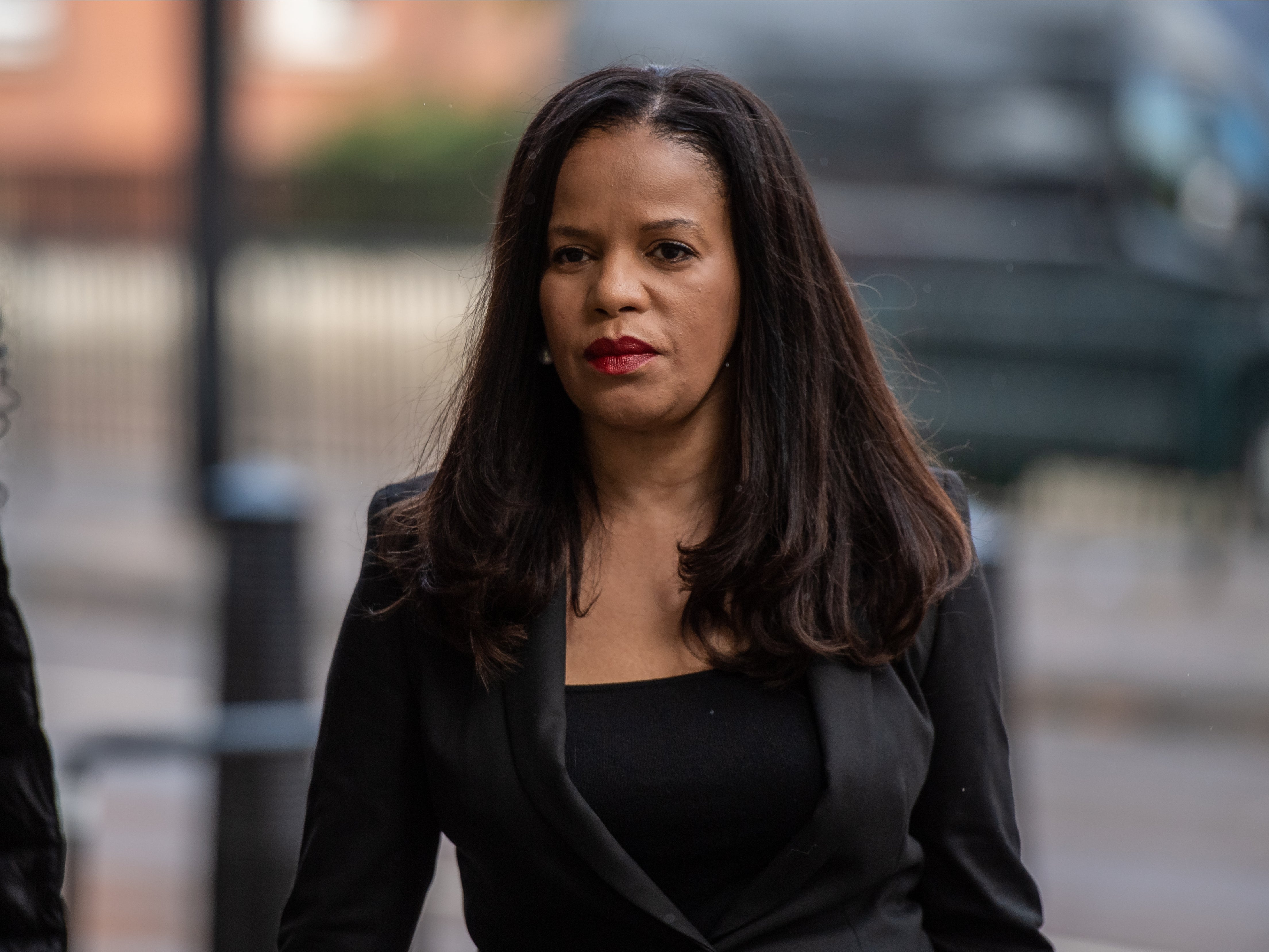 Claudia Webbe arrives at the City of Westminster Magistrates Court