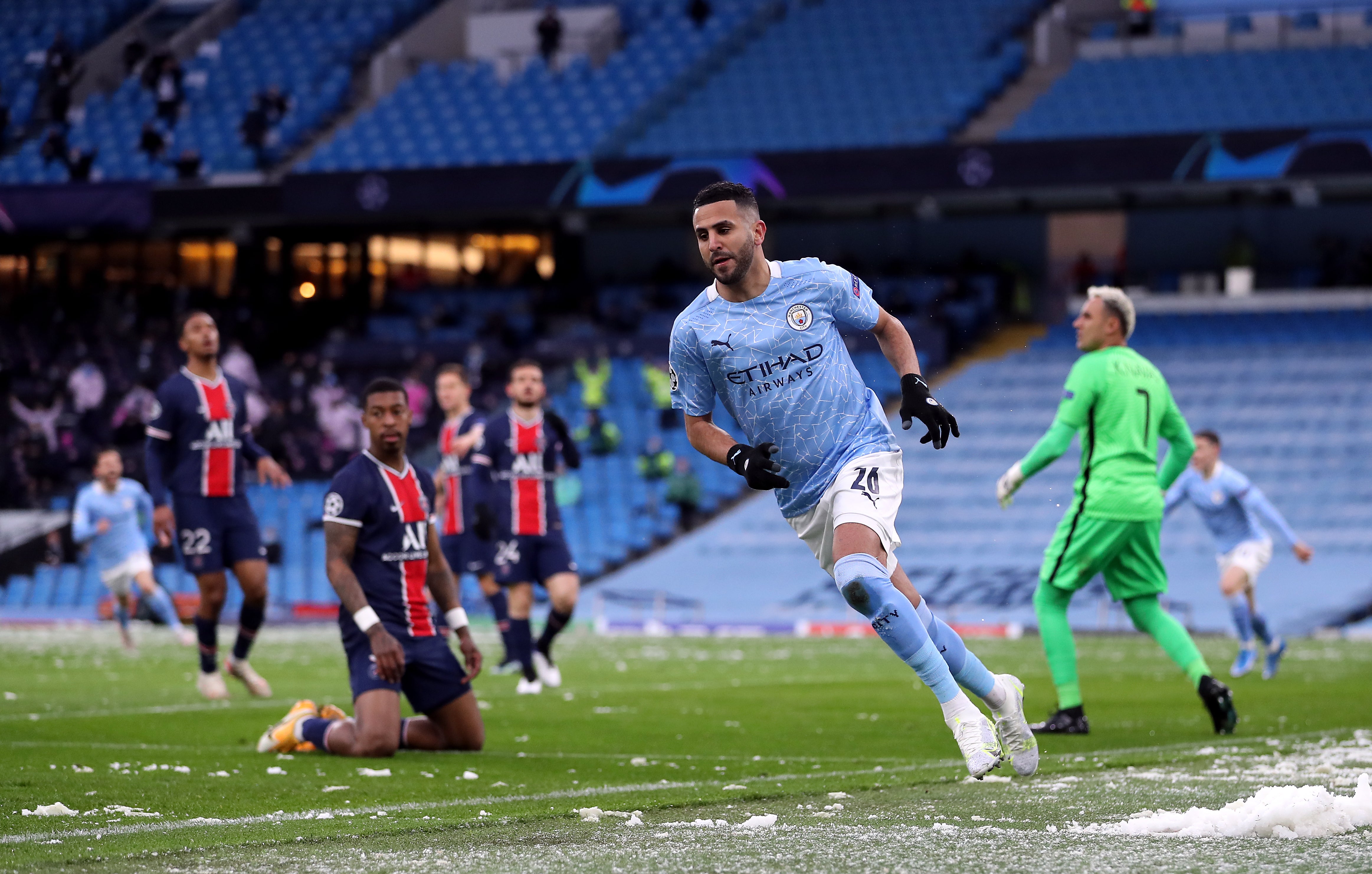 City got the better of PSG in last season’s semi-finals (Martin Rickett/PA)