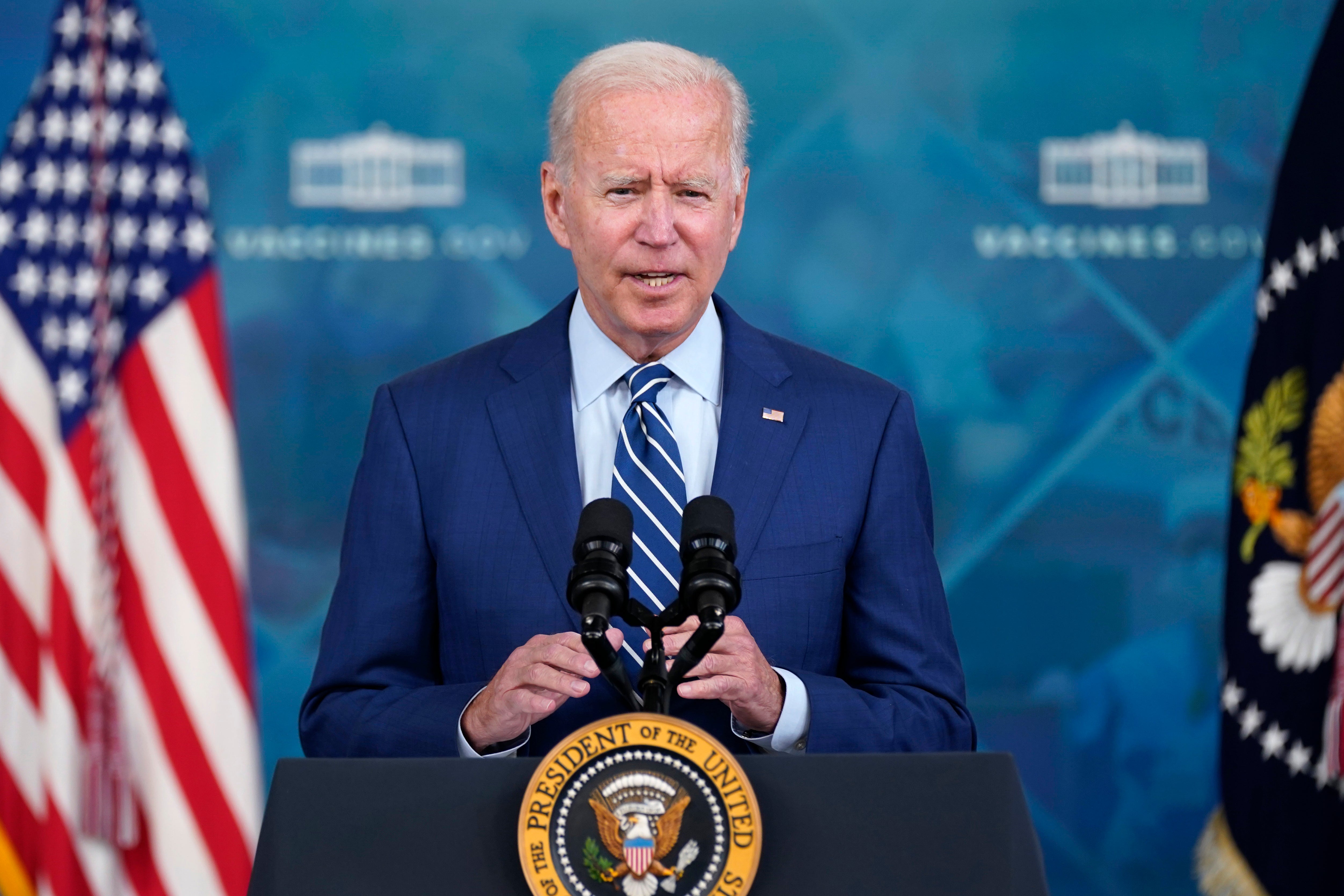 President Joe Biden at the White House on 27 September