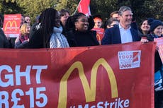 Keir Starmer accused of hypocrisy after pictured backing £15 minimum wage