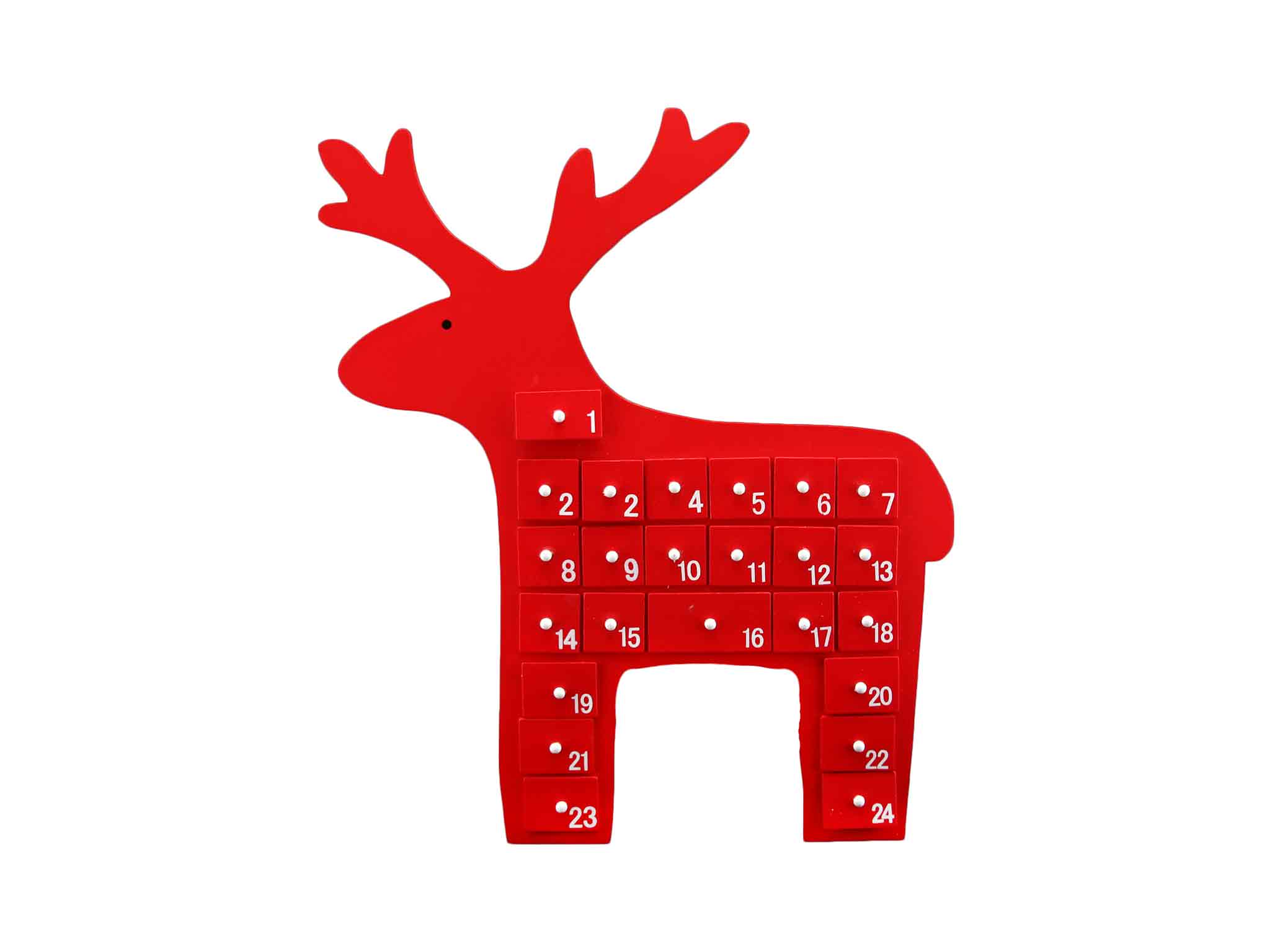 Gisela Graham red reindeer advent calendar