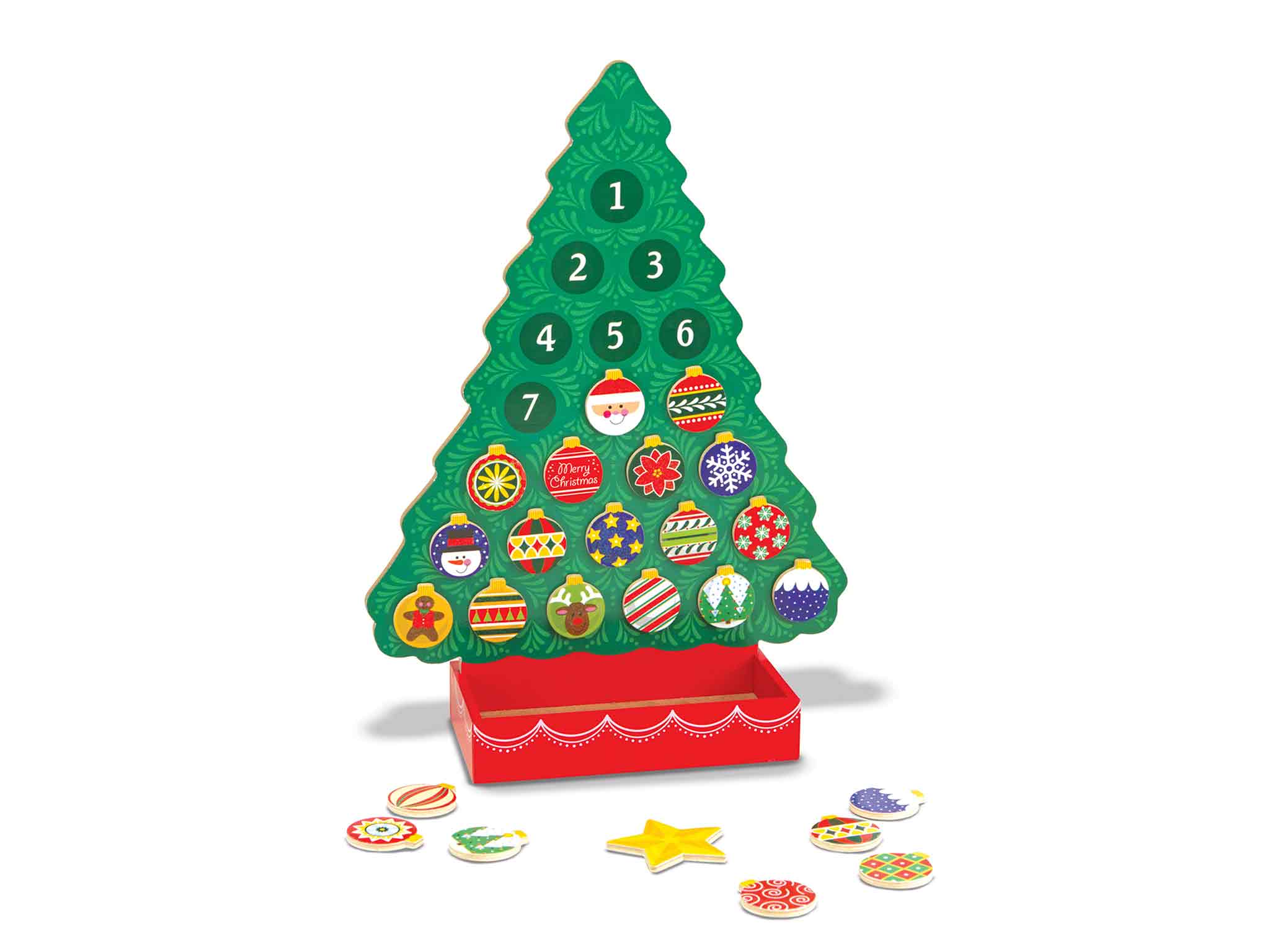 Melissa & Doug countdown to Christmas wooden advent calendar