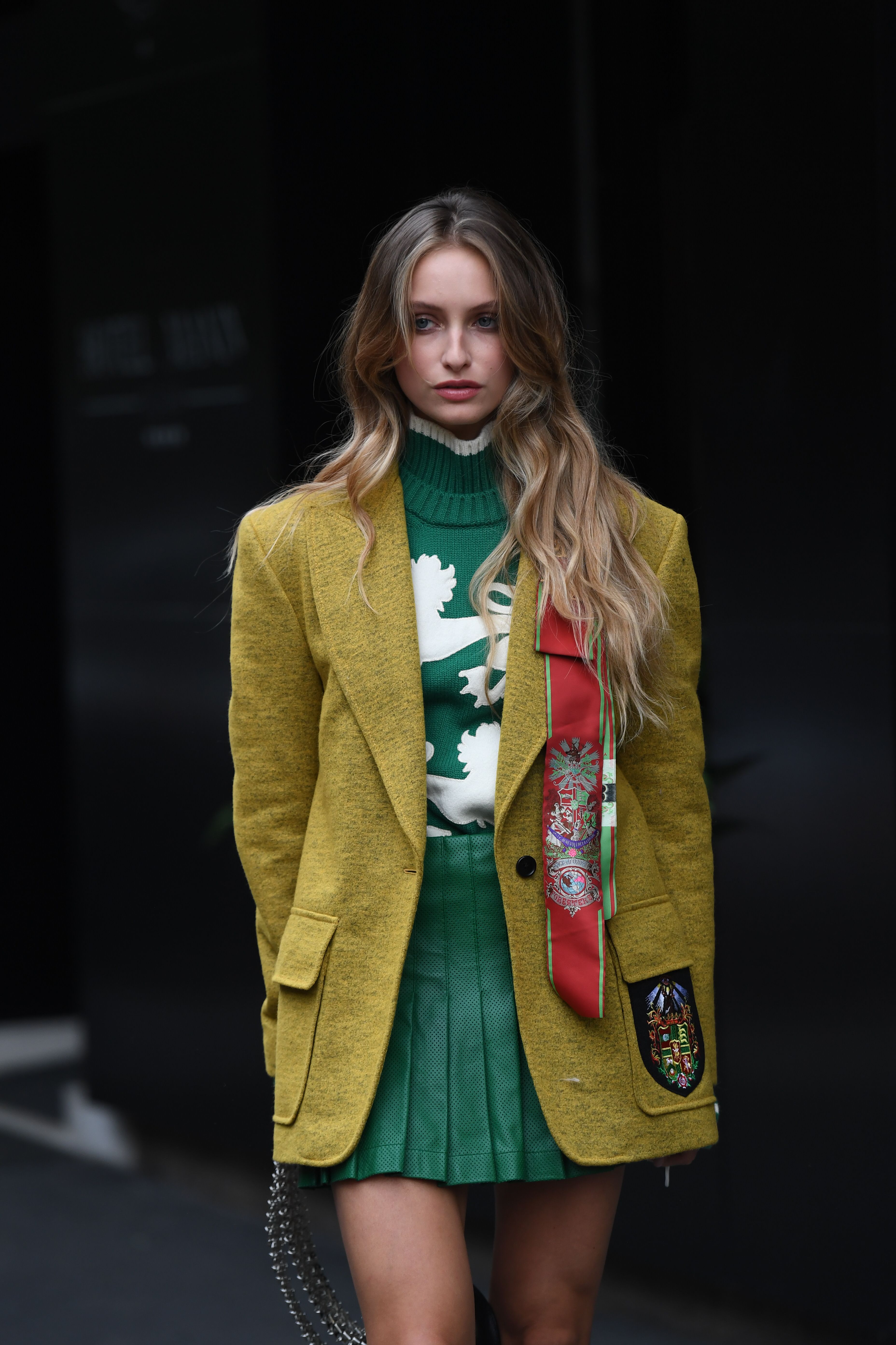 Preppy style at Milan Fashion Week