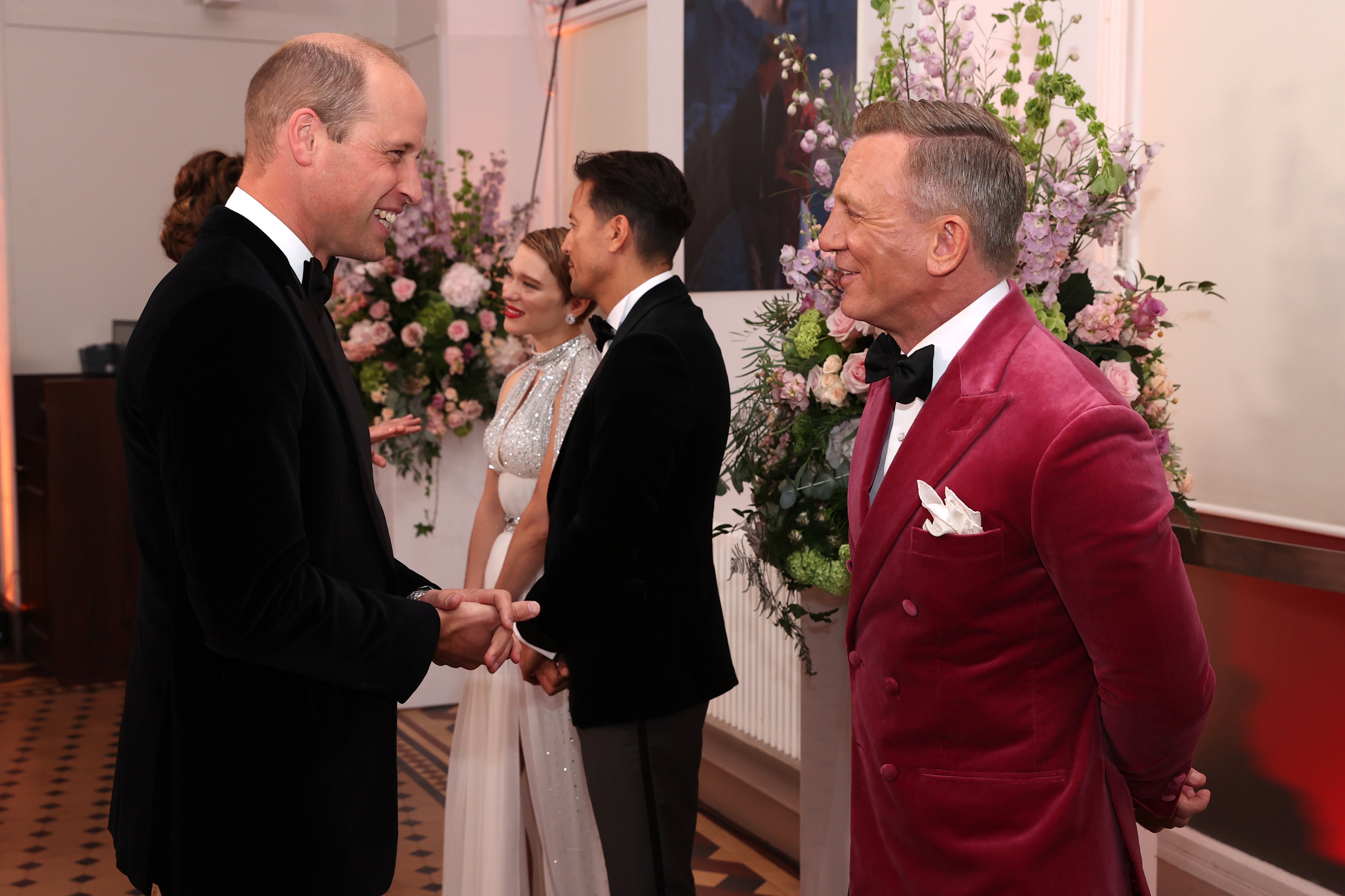 Prince William and Daniel Craig