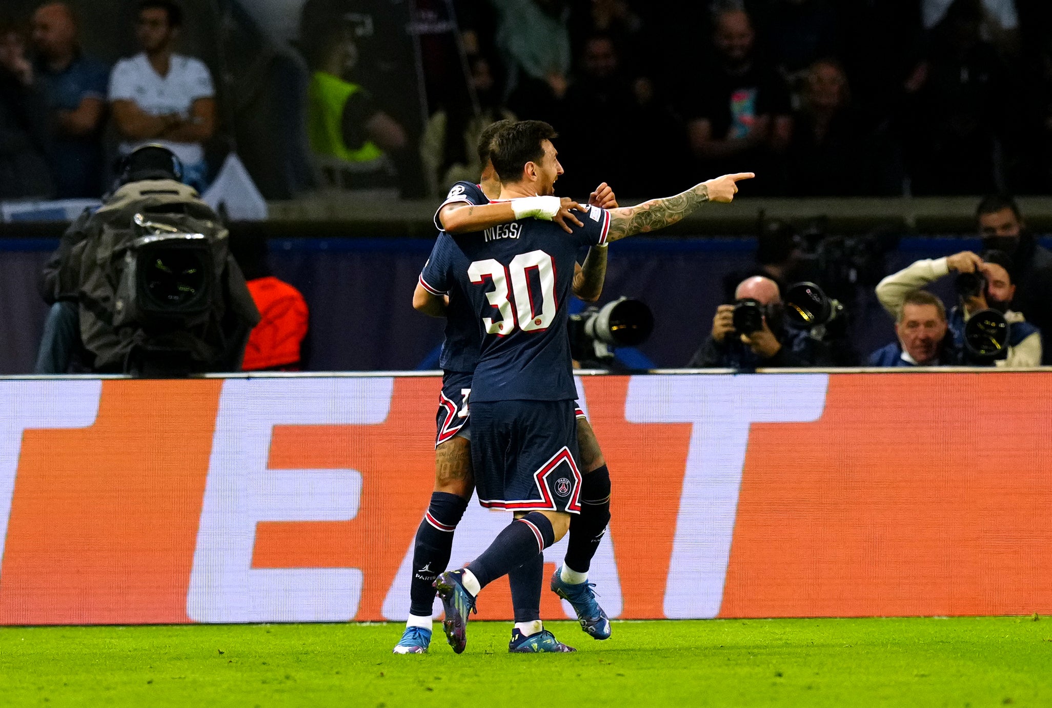 Lionel Messi stole the show as PSG beat Manchester City 2-0 (Julien Poupart/PA)