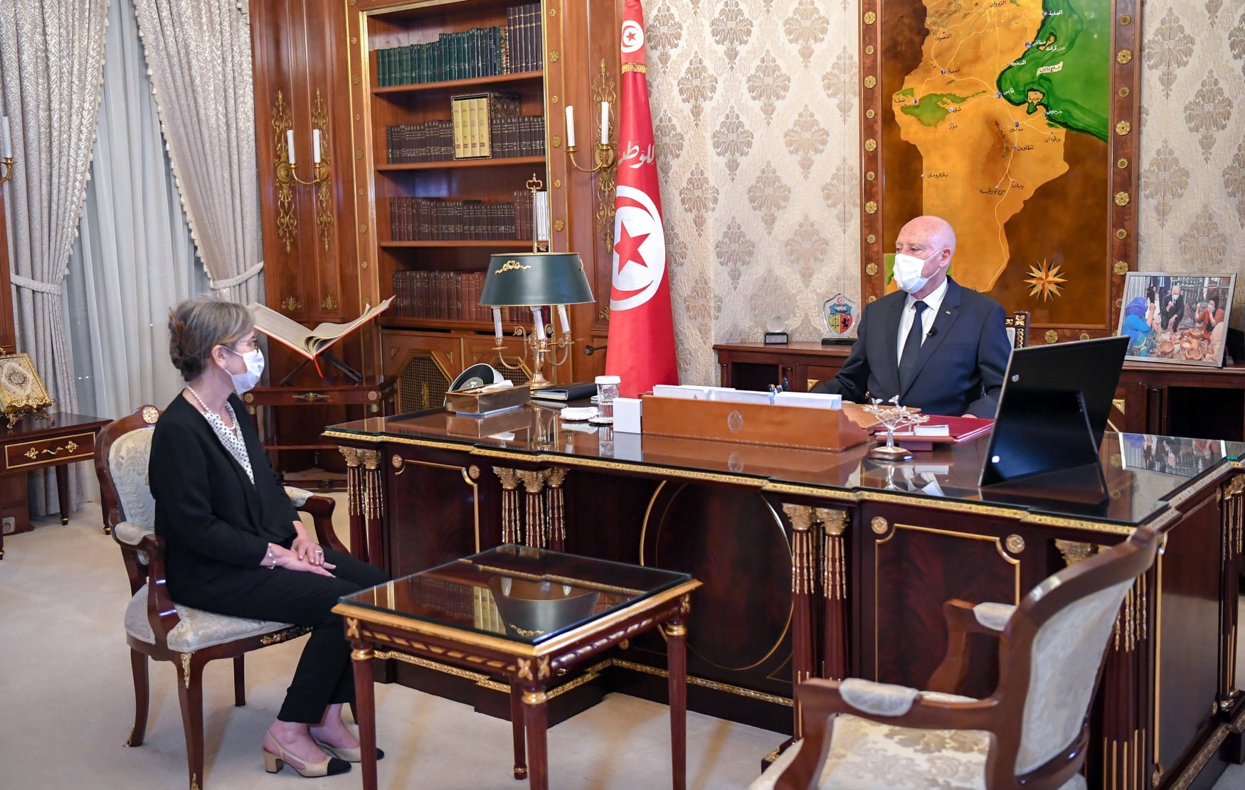 Newly appointed Tunesian Prime Minister meets Tunisian President