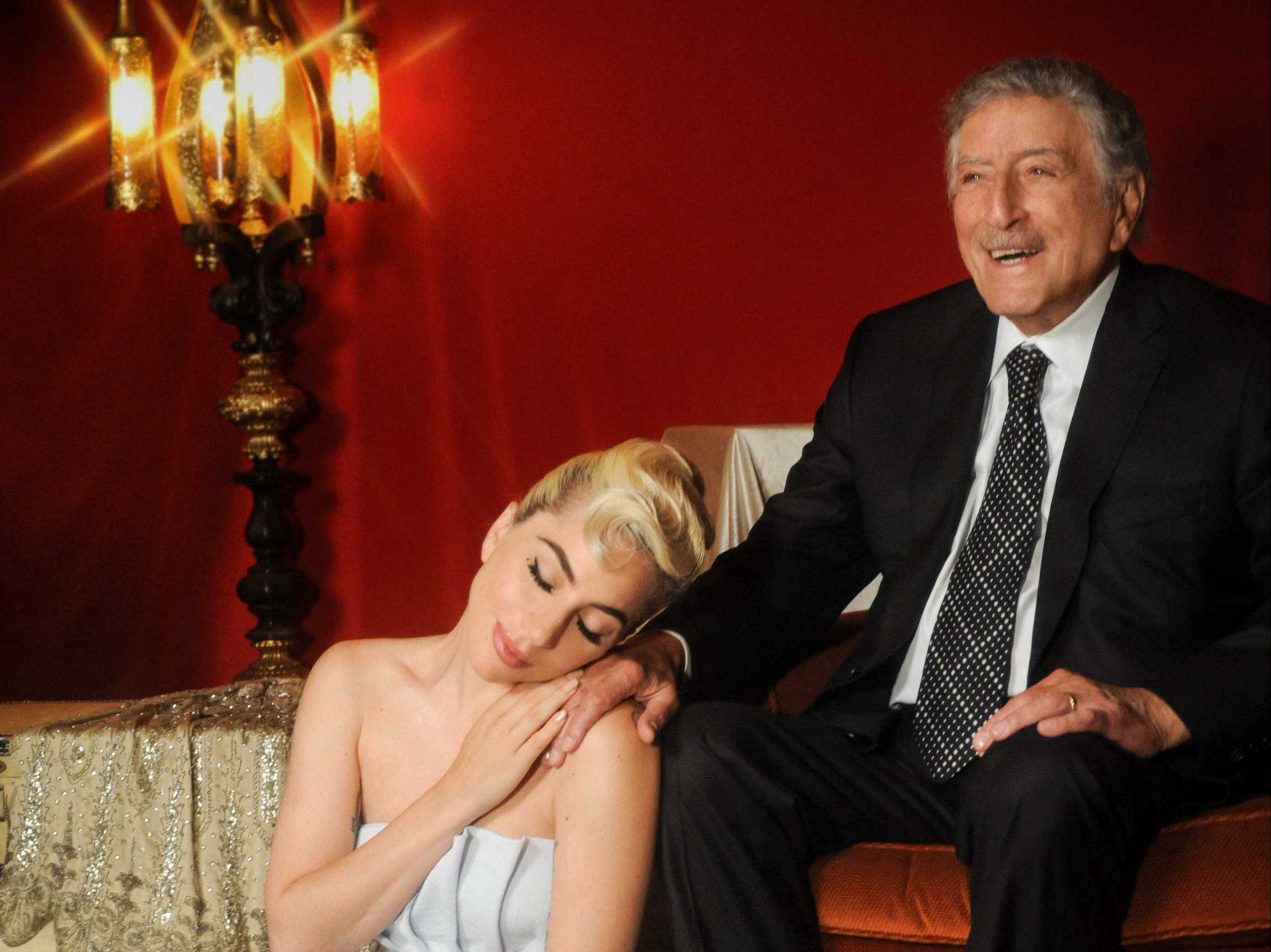 Lady Gaga and Tony Bennett in a promotional image for ‘Love for Sale'