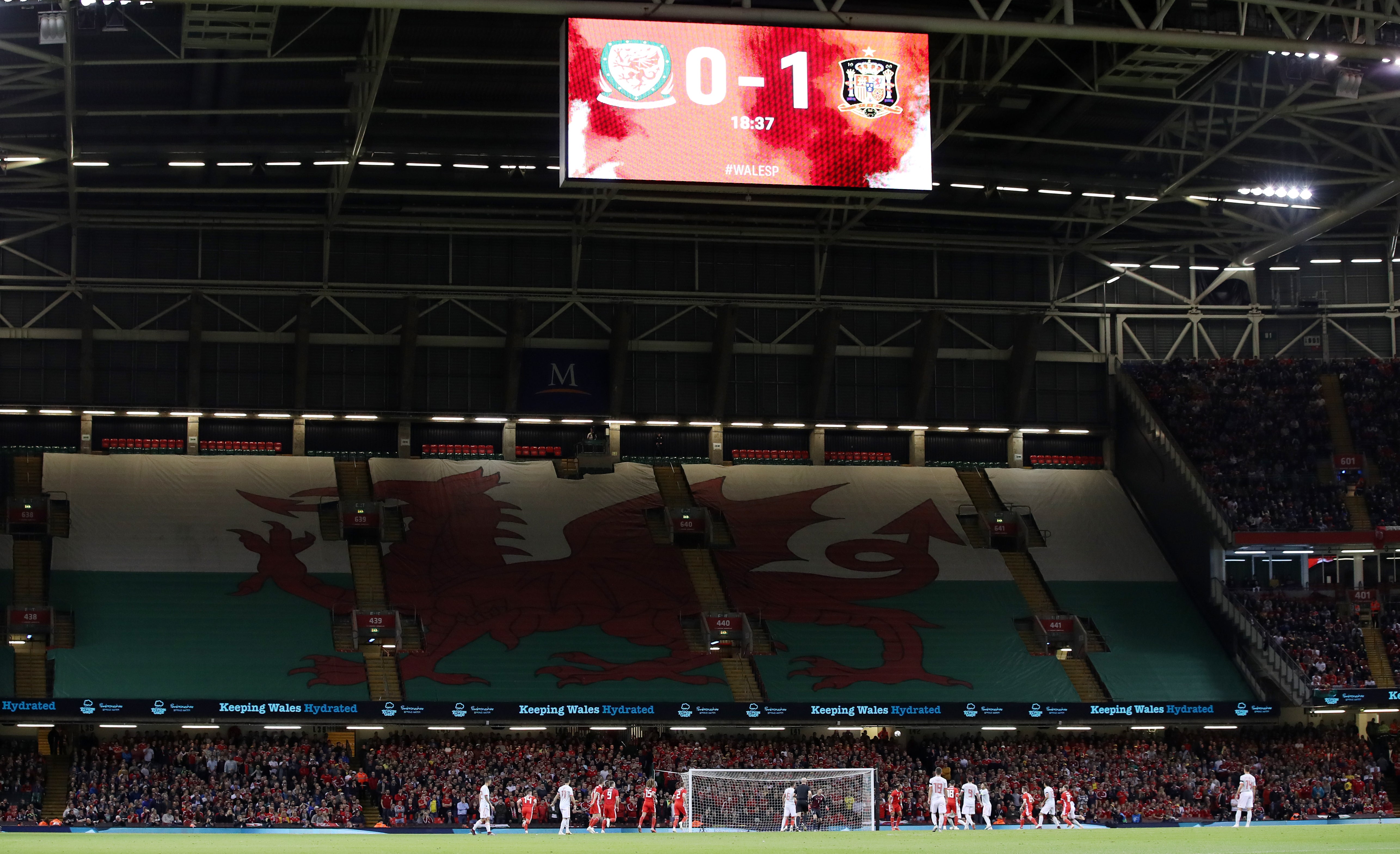 Wales’ 2018 fixture against Spain is the only time they have played at the Principality Stadium in the last decade (Nick Potts/PA)