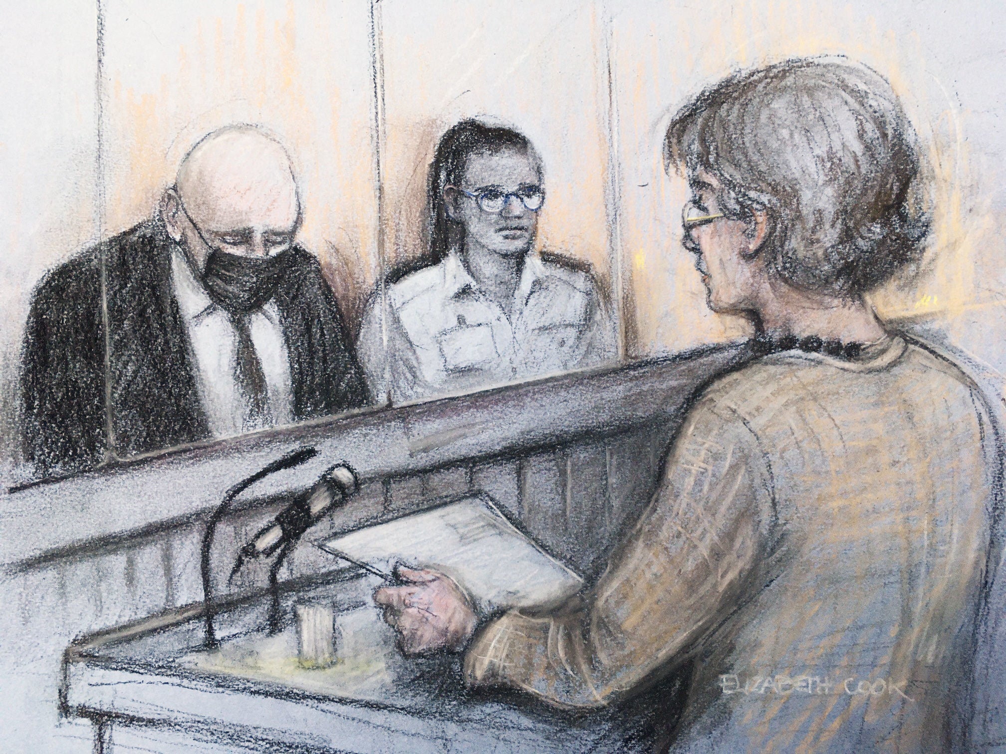 Susan Everard, here in a 2021 court sketch (R), praised the inquiry