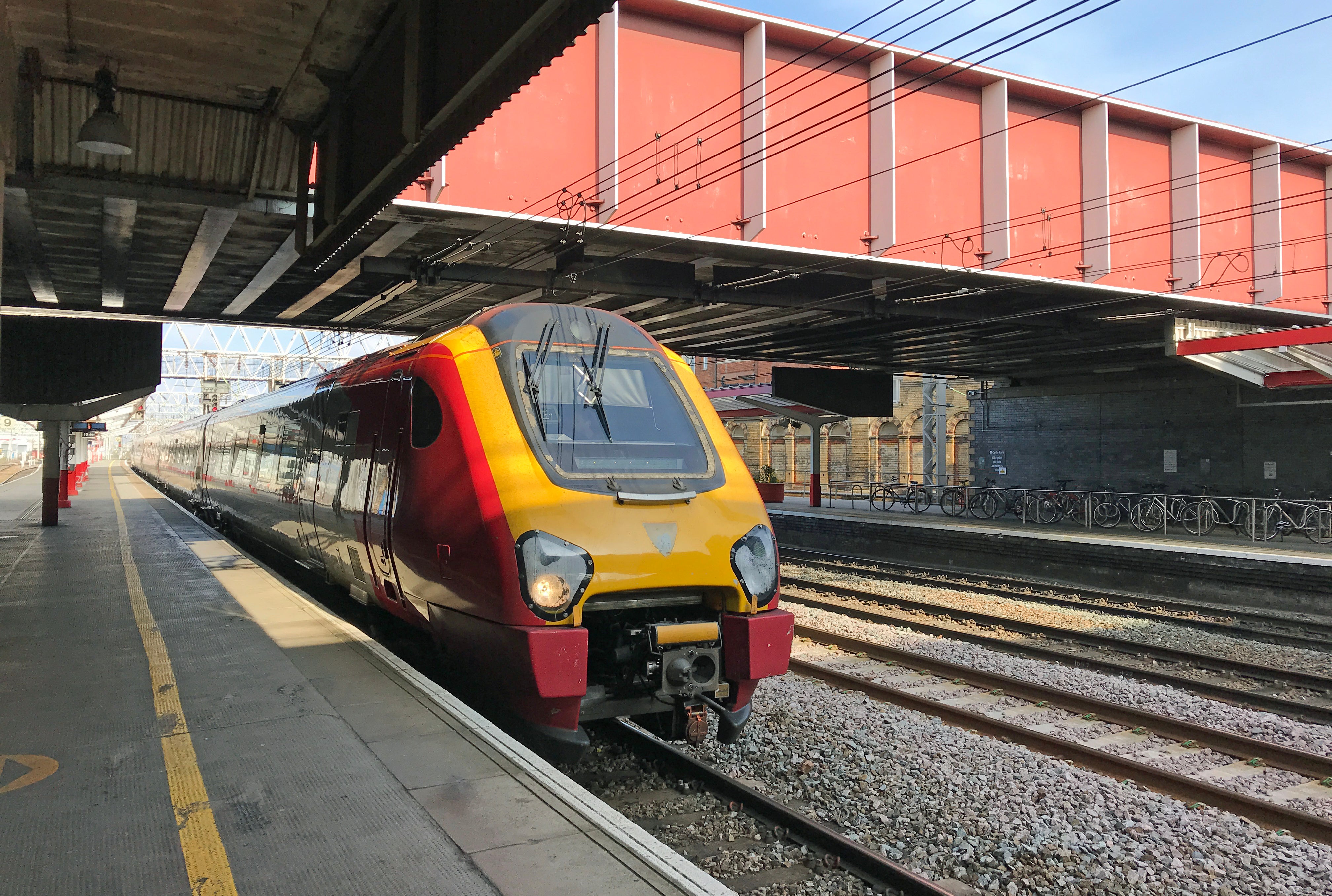 A train at Crewe station (Martin Keene/PA)