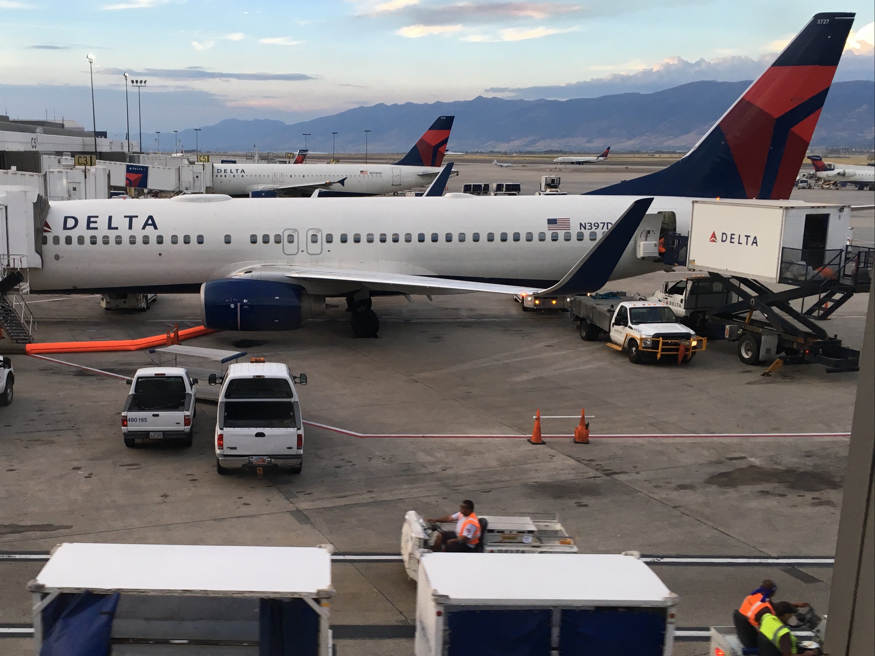 Needle time? Salt Lake City airport in Utah