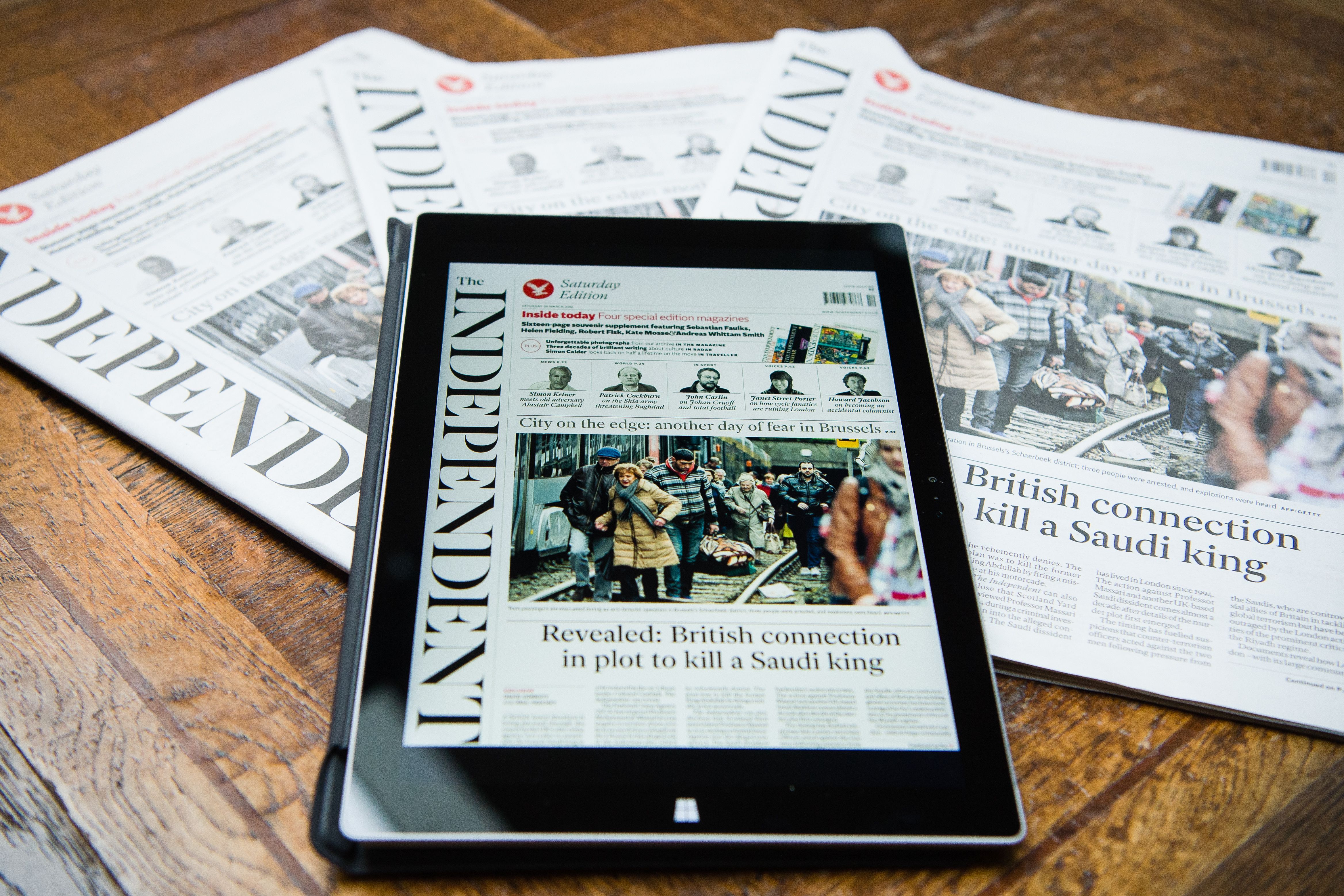 In 2016 the Indy launched its first digital edition for the iPad