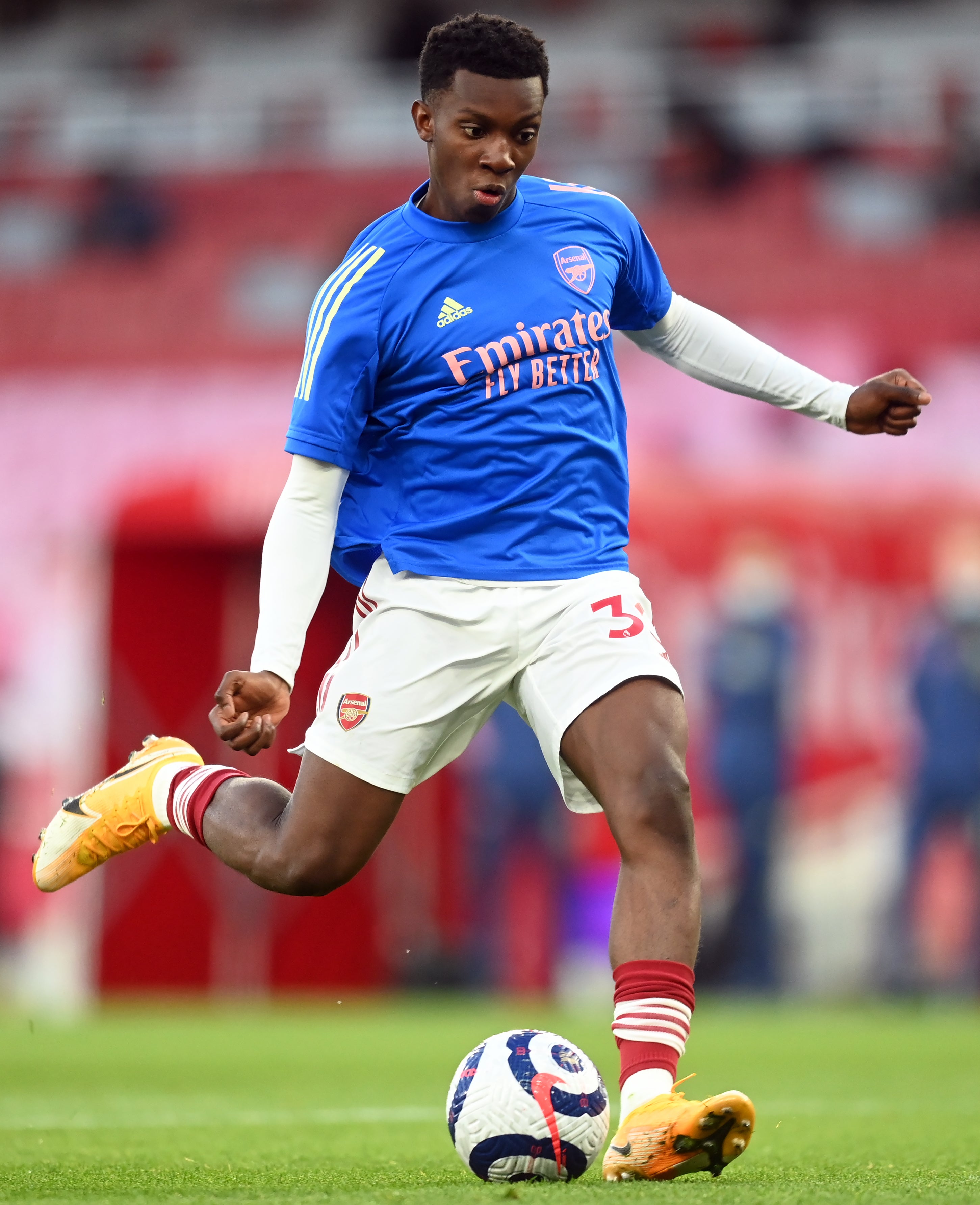 Arsenal’s Eddie Nketiah is reportedly looking to leave the Gunners (Michael Regan/PA)