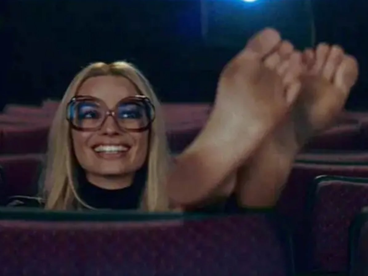 Margot Robbie and her feet in ‘Once Upon a Time in Hollywood’