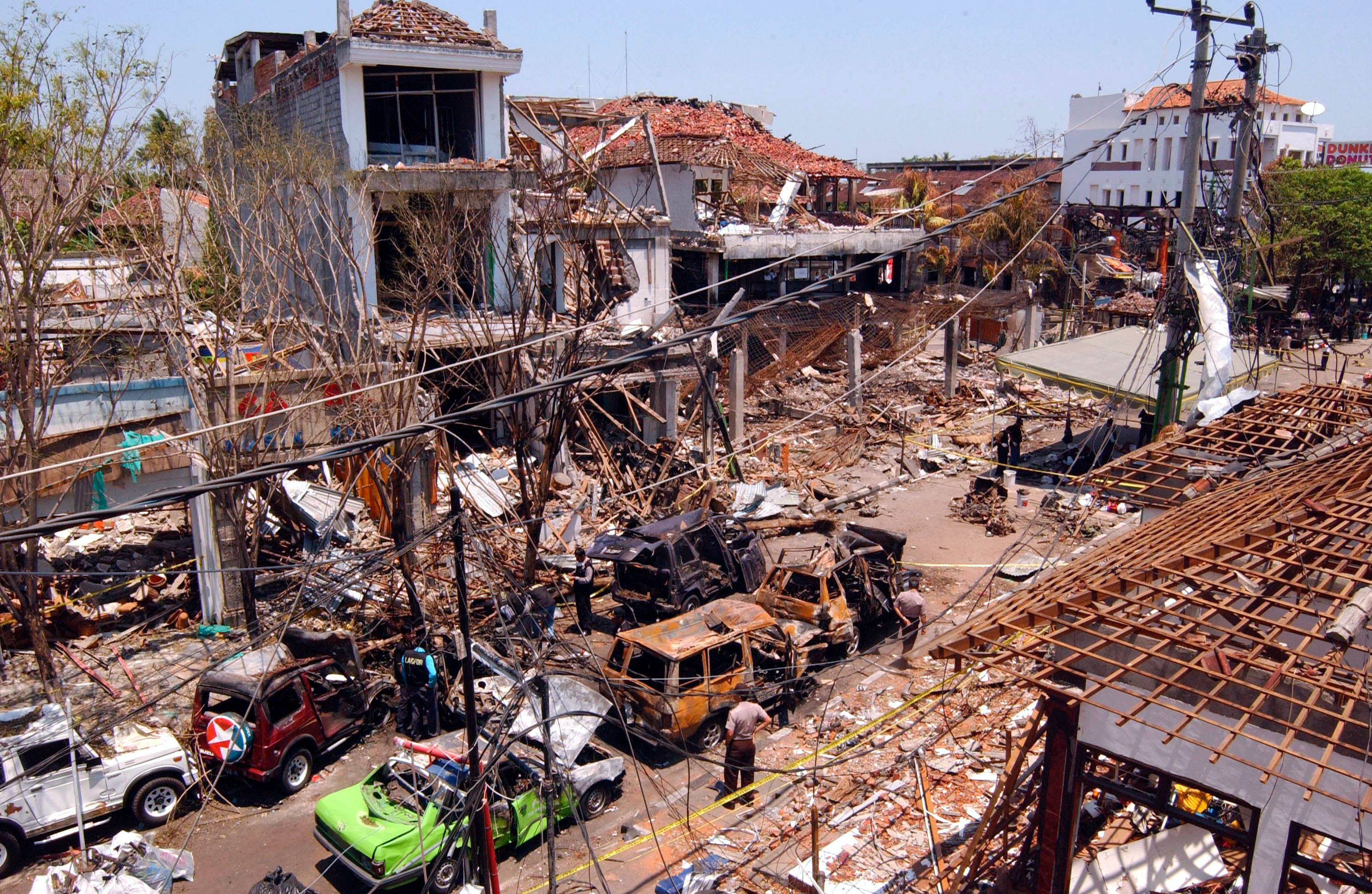 The scene of the Bali bombings in 2002: ‘The infrastructure in that country simply wasn’t there’