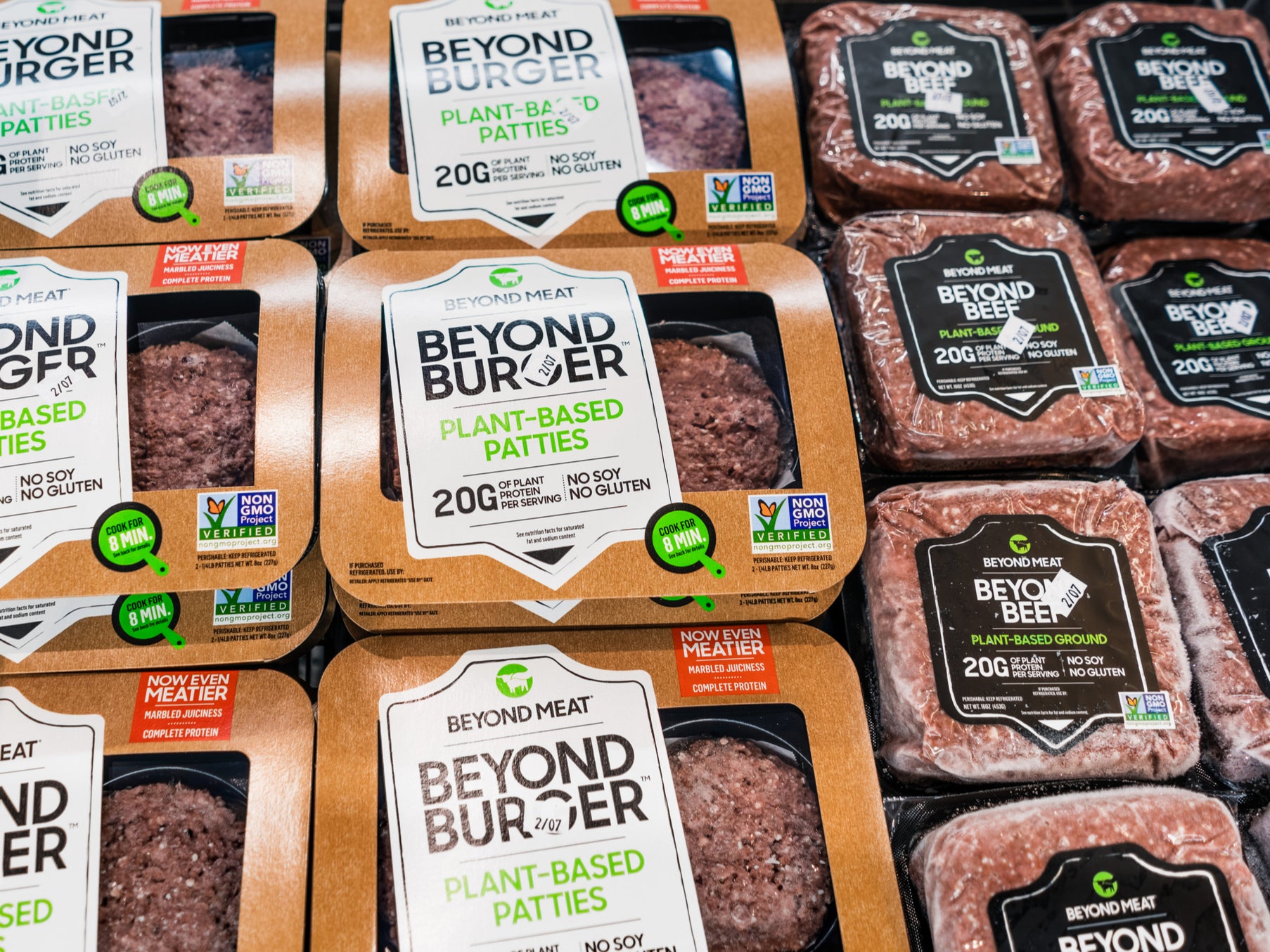 Beyond Burger burger patties and mince