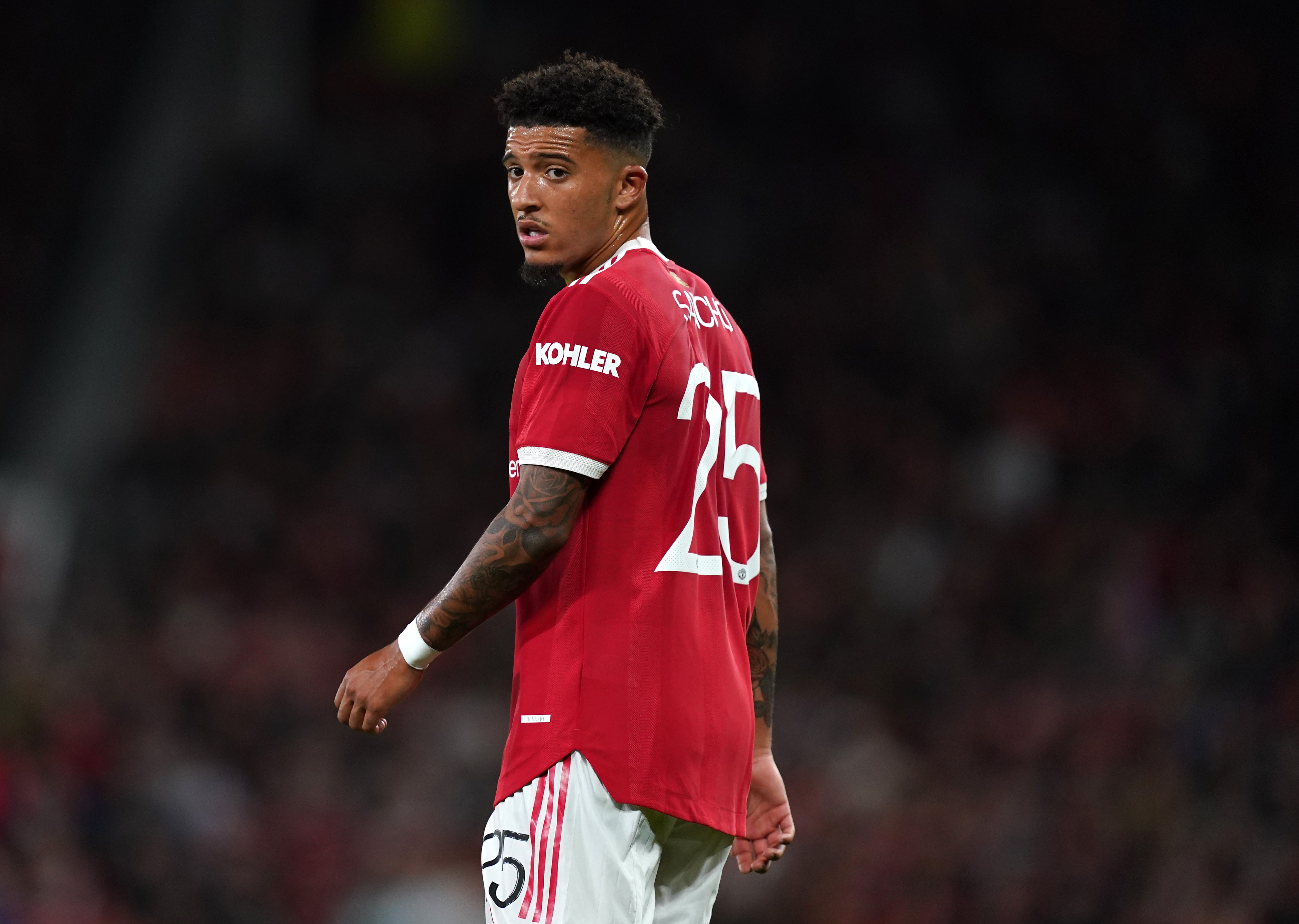 Ole Gunnar Solskjaer said he had no concerns over Jadon Sancho’s (pictured) form (Martin Rickett/PA)