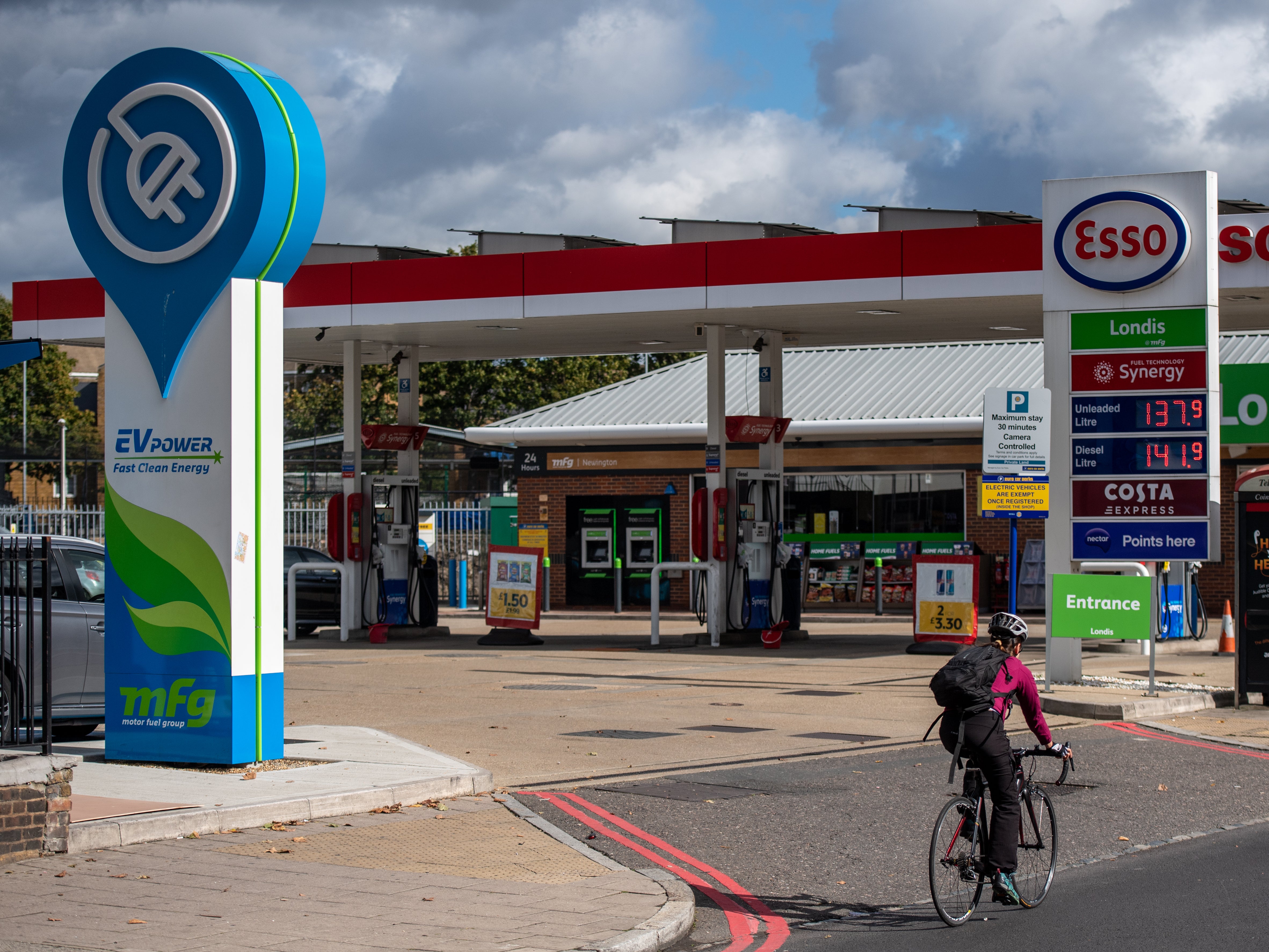 The assault took place at a petrol station in County Durham