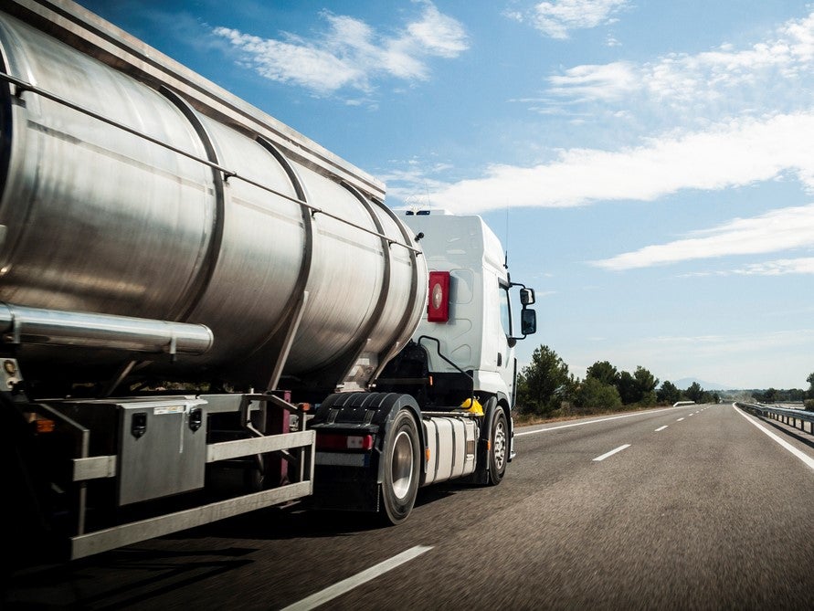 Wild goose chase: motorists followed the cement truck for miles thinking it was carrying petrol