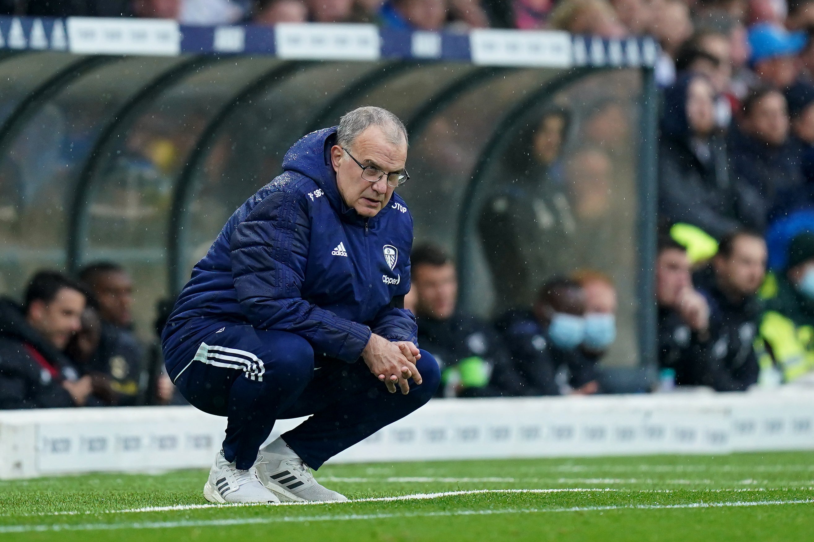 Marcelo Bielsa’s side are off the mark in the Premier League (Mike Egerton/PA)