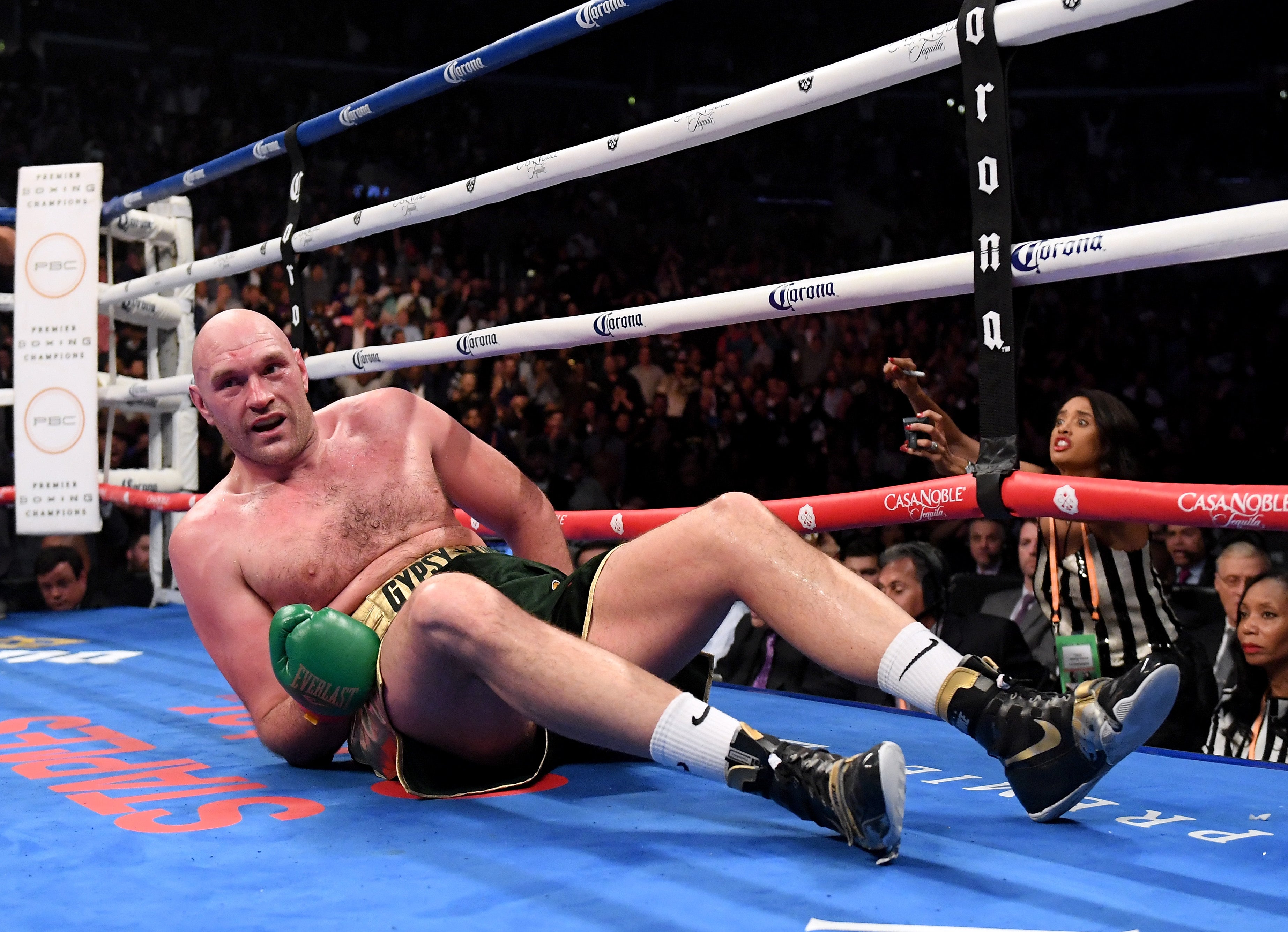 Fury recovered to draw the first fight