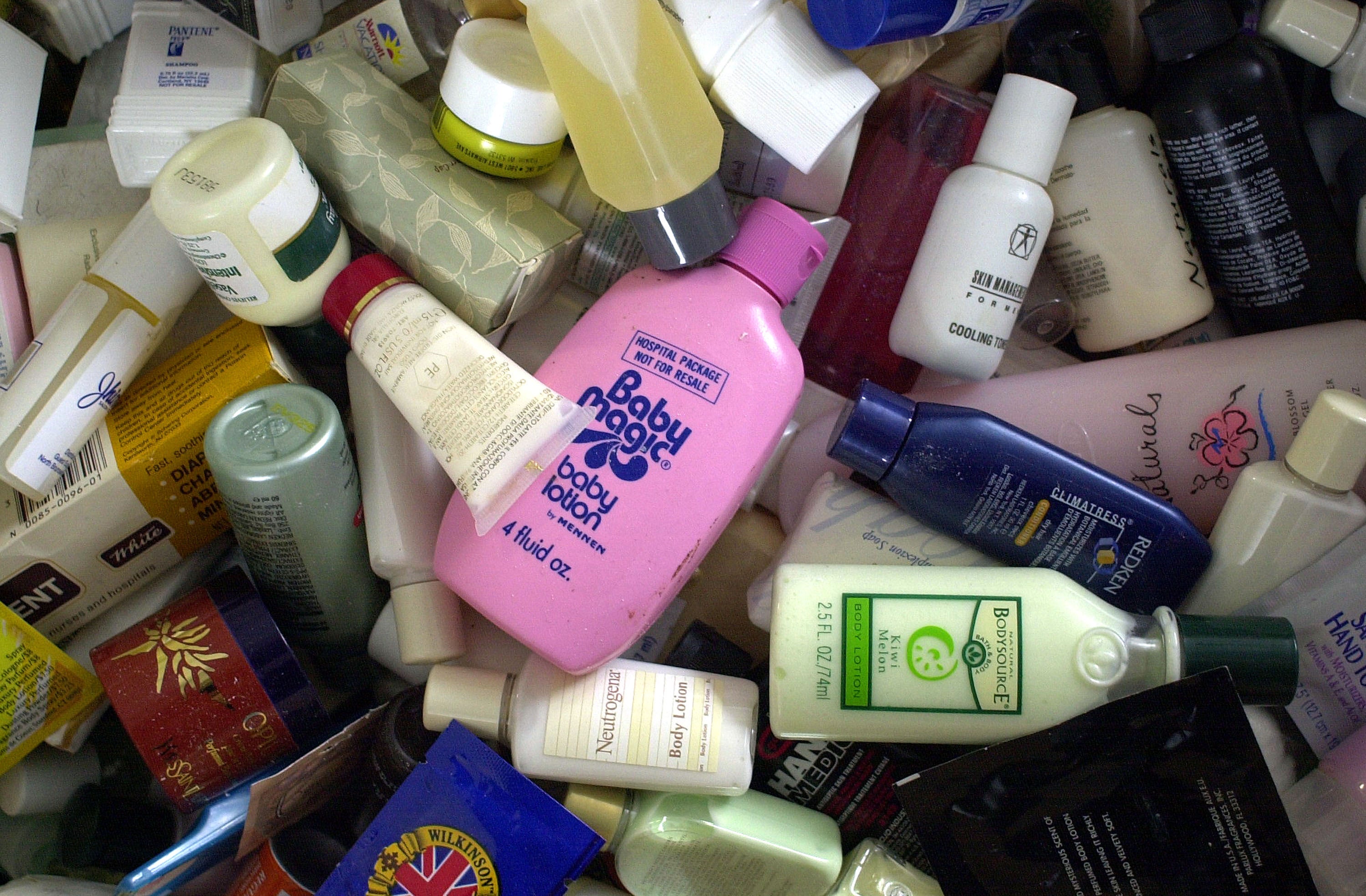 The average bathroom has at least two bottles waiting to be recycled