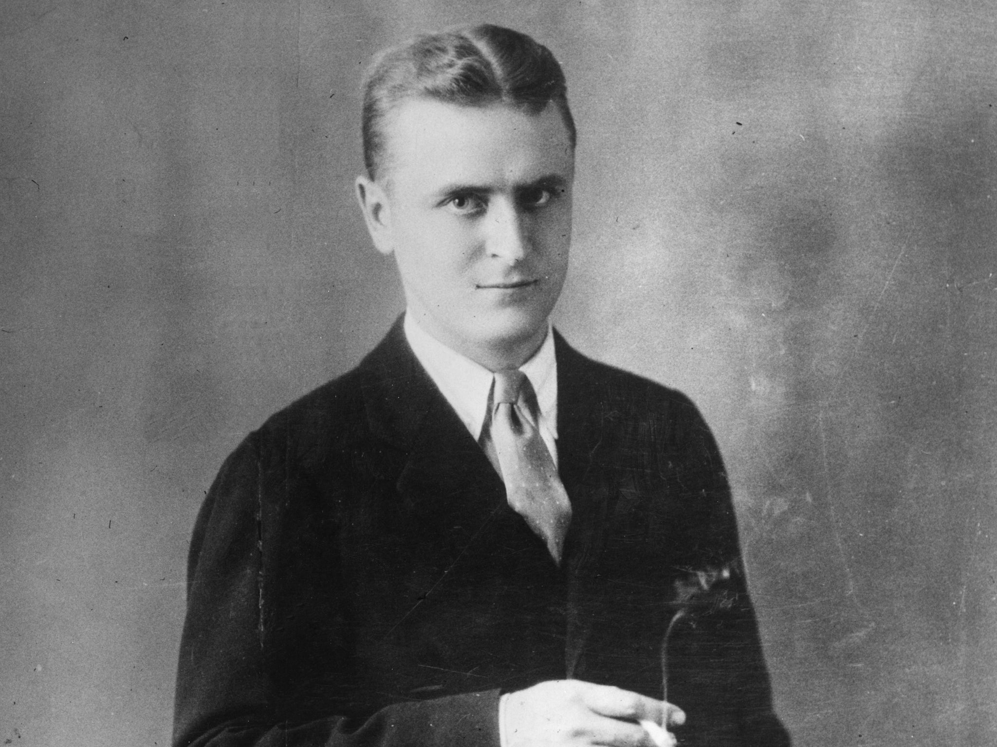 A studio portrait of F Scott Fitzgerald from 1925