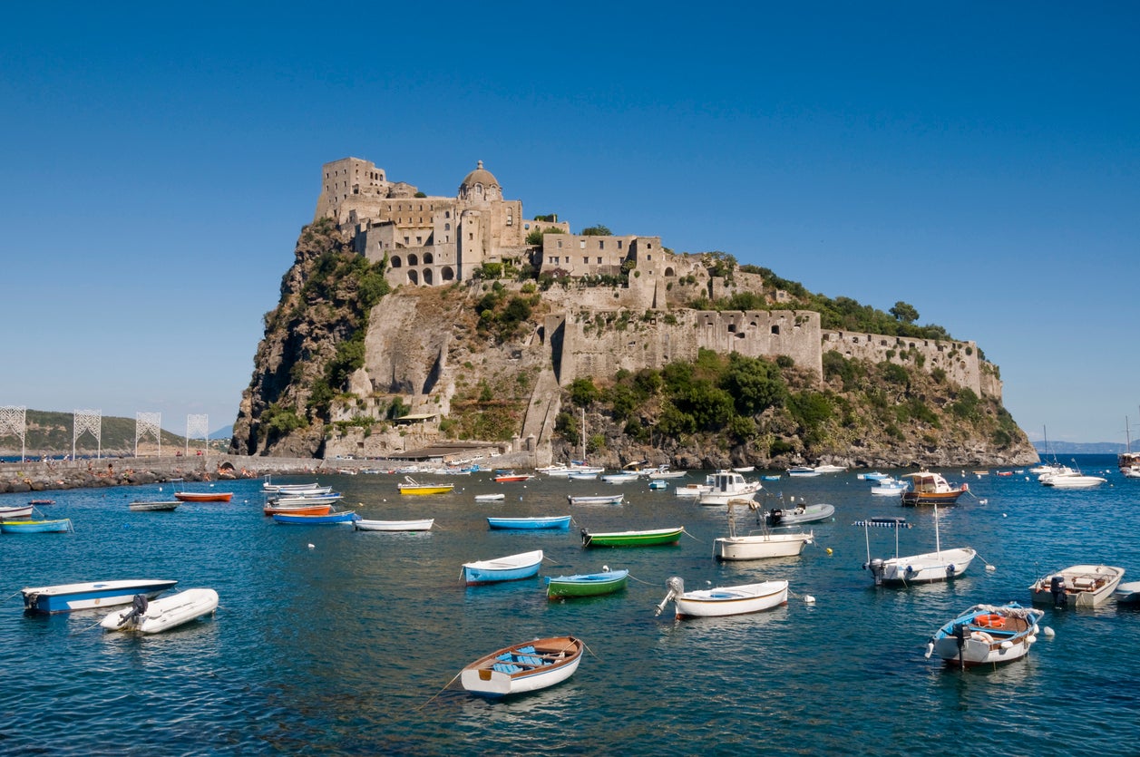 Aragonese Castle in Ischia, Italy