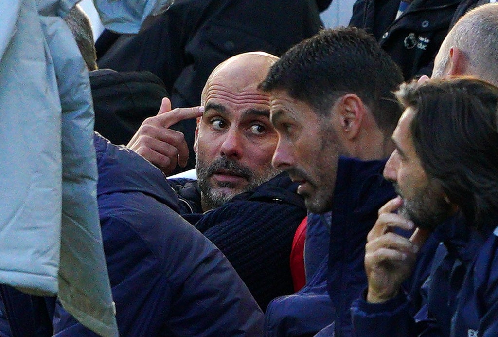 Pep Guardiola was made aware of the incident (Peter Byrne/PA)