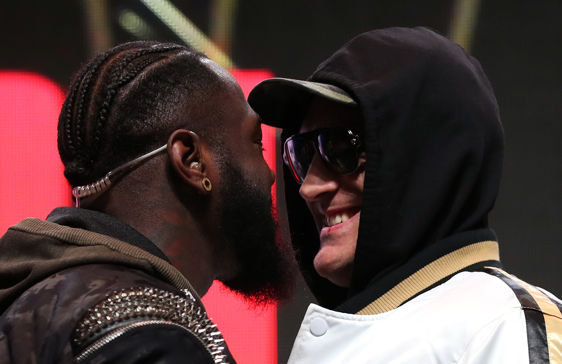 Deontay Wilder, left, suffered his only professional defeat at the hands of Tyson Fury