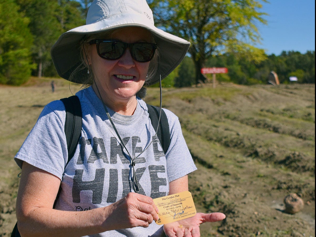 Noreen Wredberg with her valuable find