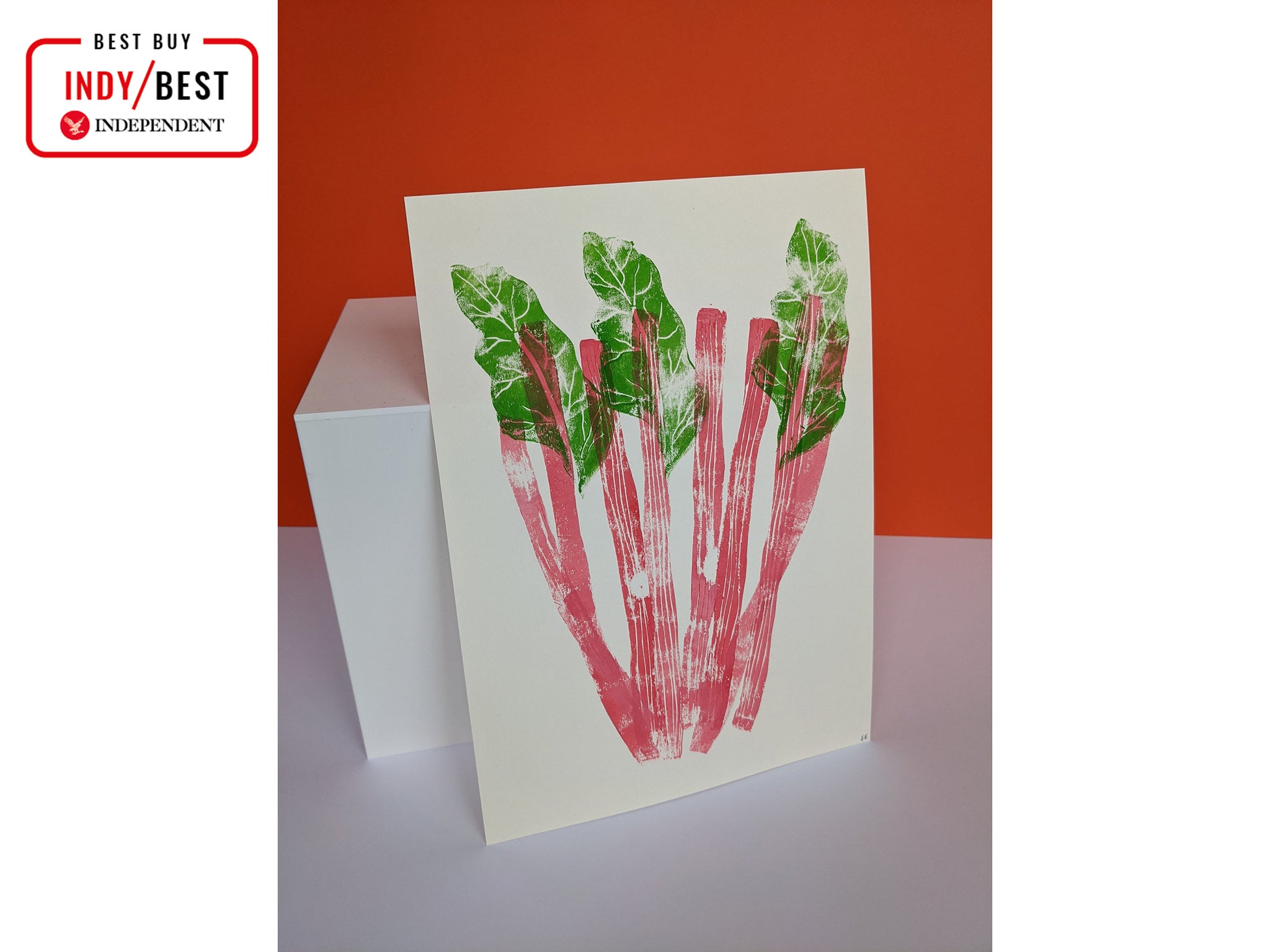 Ellie Edwards rhubarb print