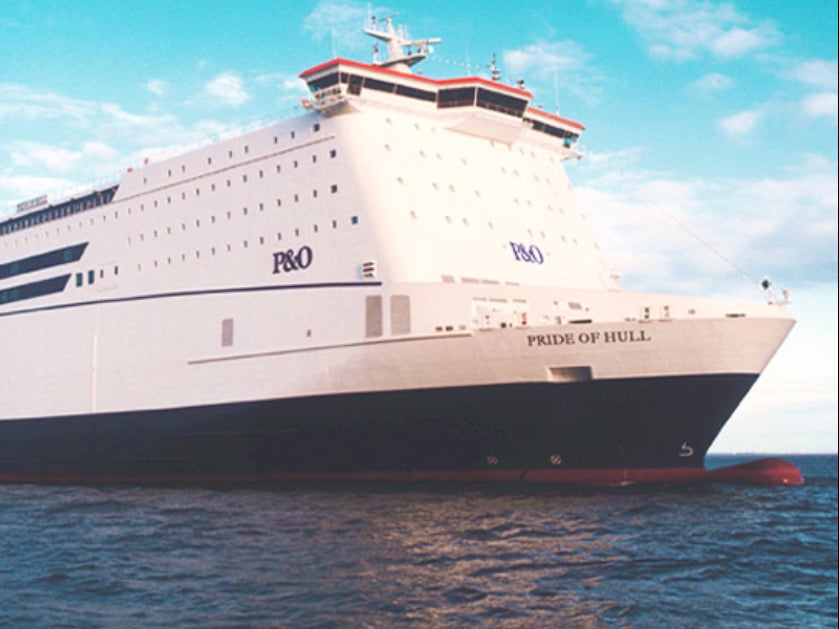 Taking pride: Pride of Hull, one of the two ferries on the Hull-Rotterdam route