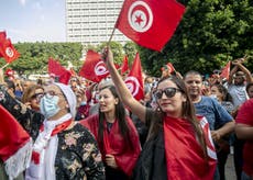 ‘For now people are happy’: the Tunisian president’s strong public backing belies deeper problems 