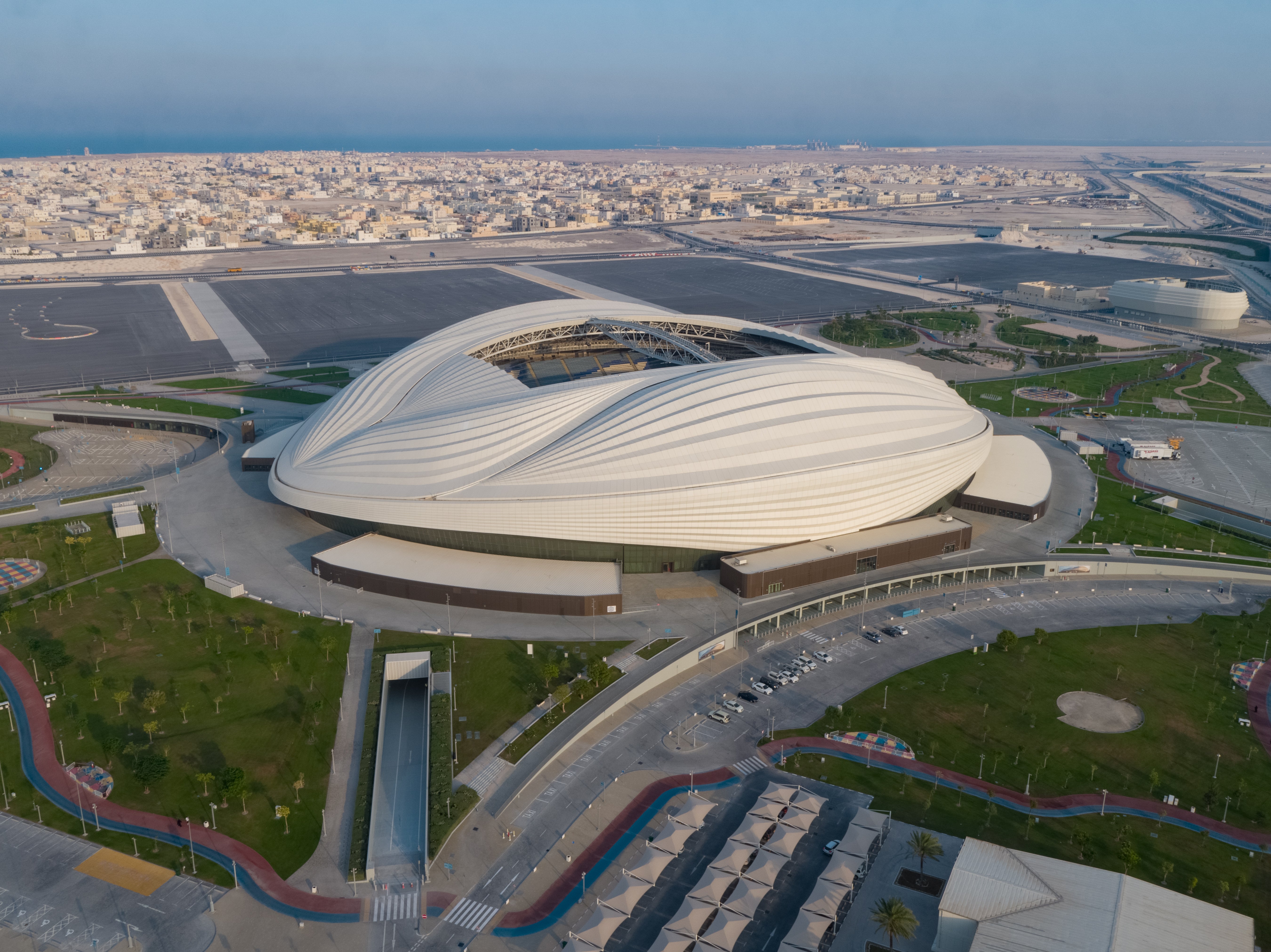 The Al Janoub Stadium, one of the venues for the Qatar 2022 World Cup (Handout/PA Media)