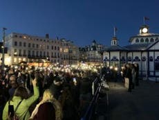 Sabina Nessa: Emotional vigil held in Eastbourne for school teacher