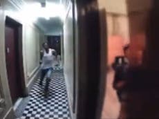 Woman narrowly escapes stalker sprinting to New York apartment in nail-biting video