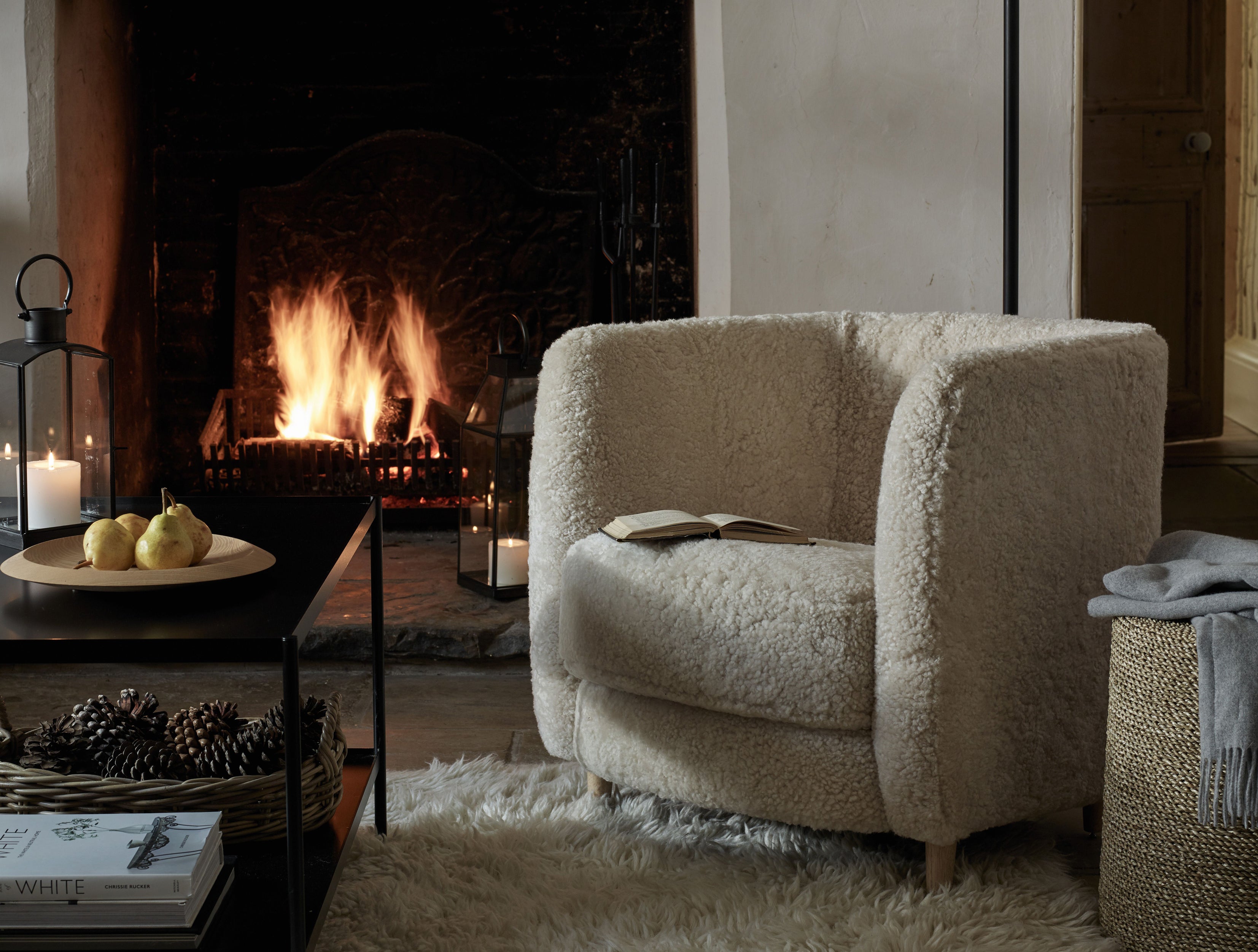 Cosy Sheepskin Chair, The White Company (The White Company/PA)