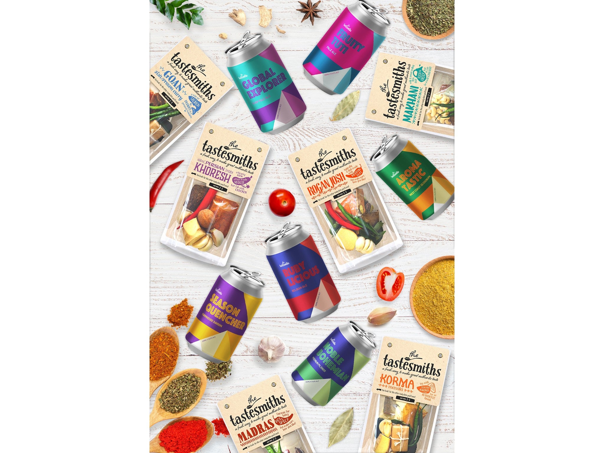 The Tastesmiths 6 kits and beers bundle  indybest