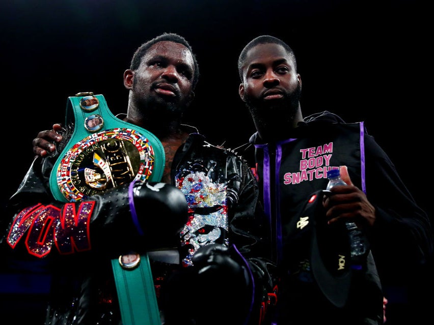 Interim WBC champion Whyte (left) is set to face the winner of Fury-Wilder