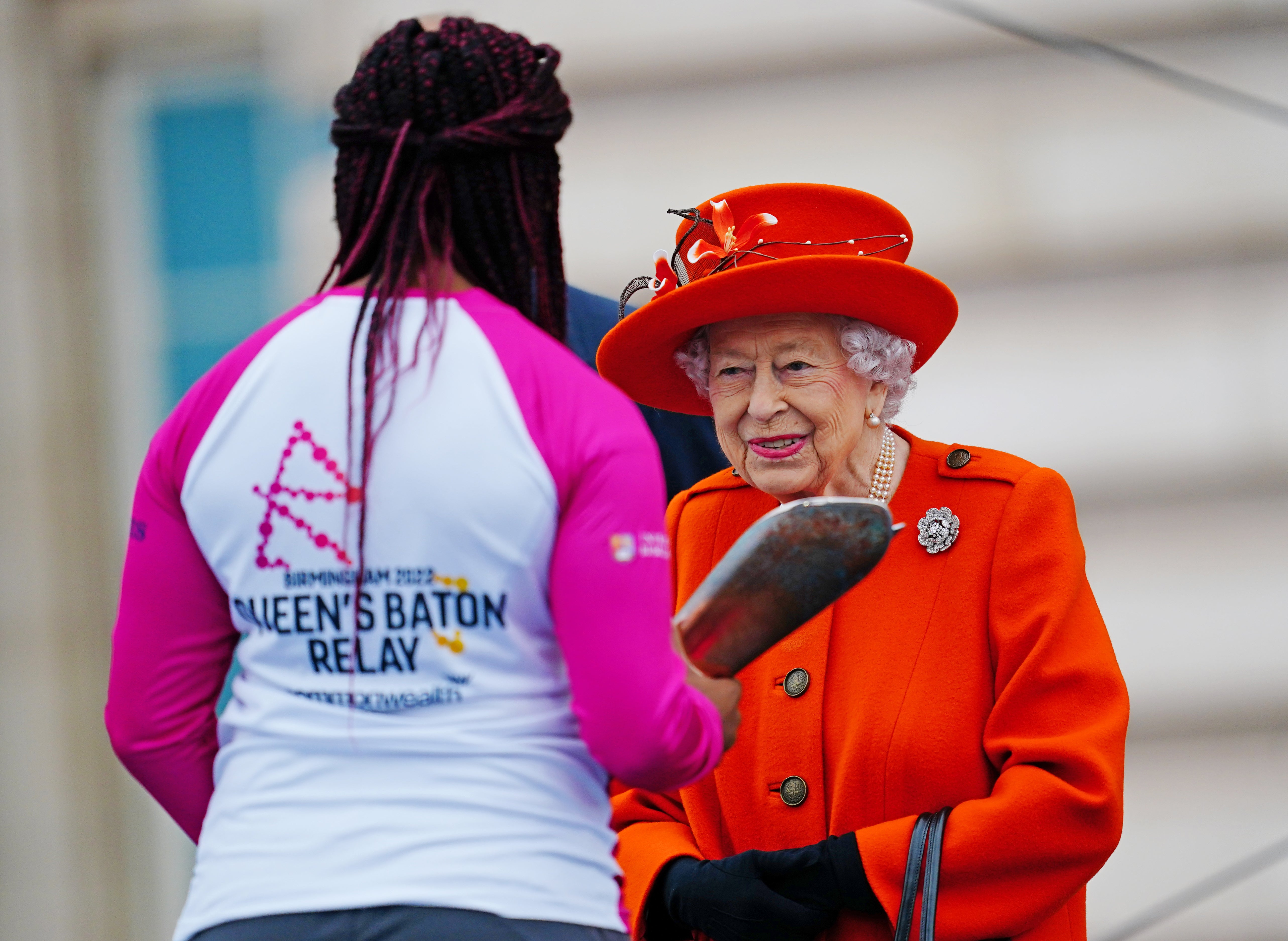 The Queen launched her baton relay (Victoria Jones/PA)