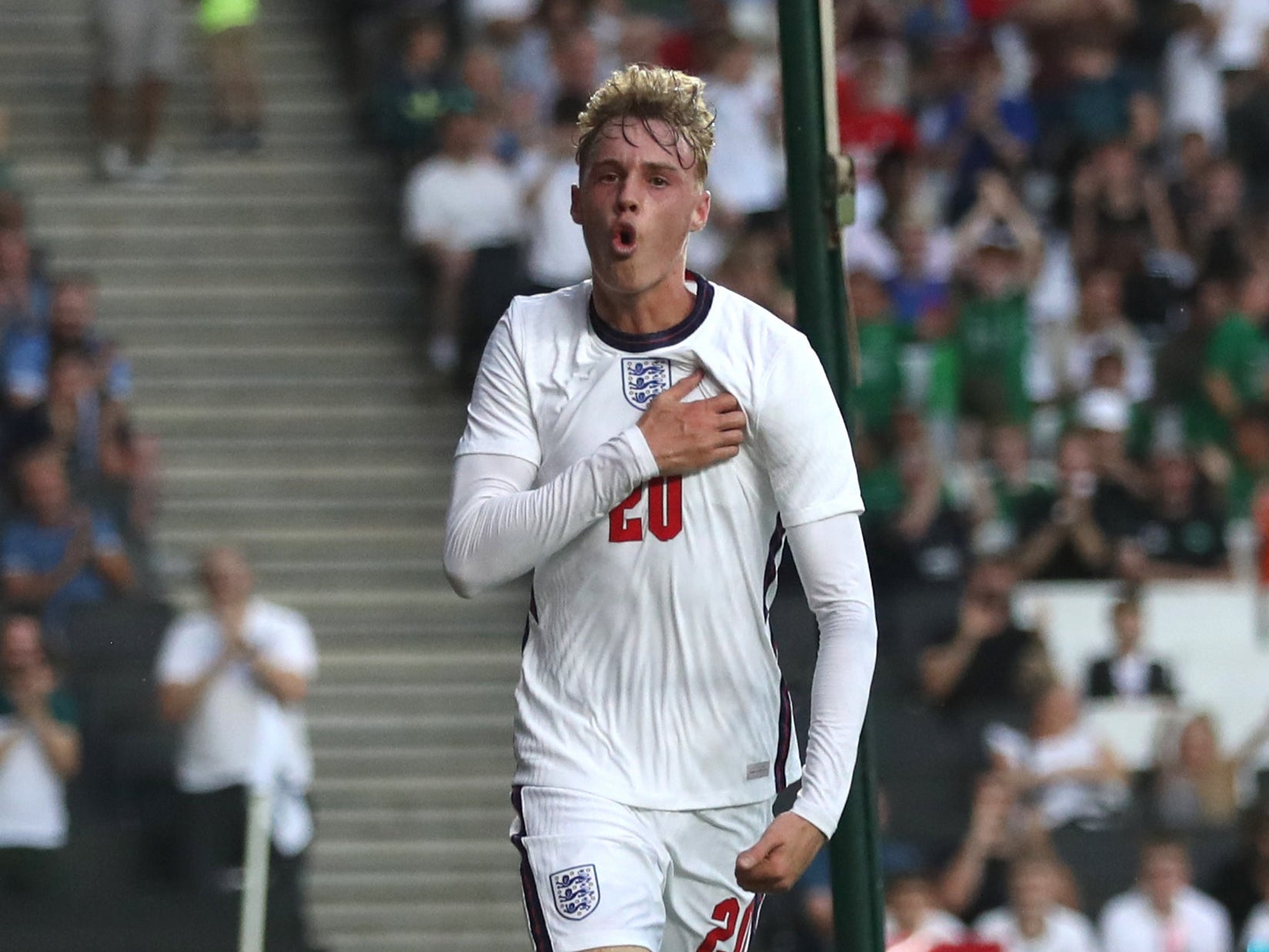 England Under-21s’ Cole Palmer scored before Slovenia recovered. (Bradley Collyer/PA)