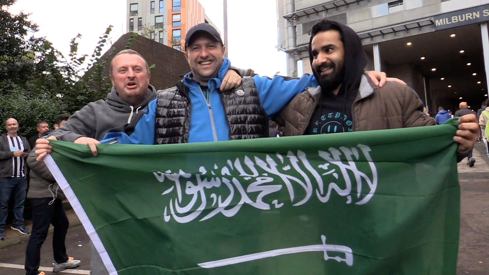 Newcastle fans celebrated news of the club’s Saudi takeover (Tom Wilkinson/PA)