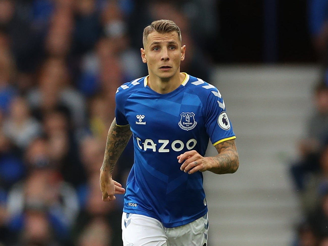 Lucas Digne has pulled out of France’s Nations League squad due to injury (Bradley Colyer/PA)