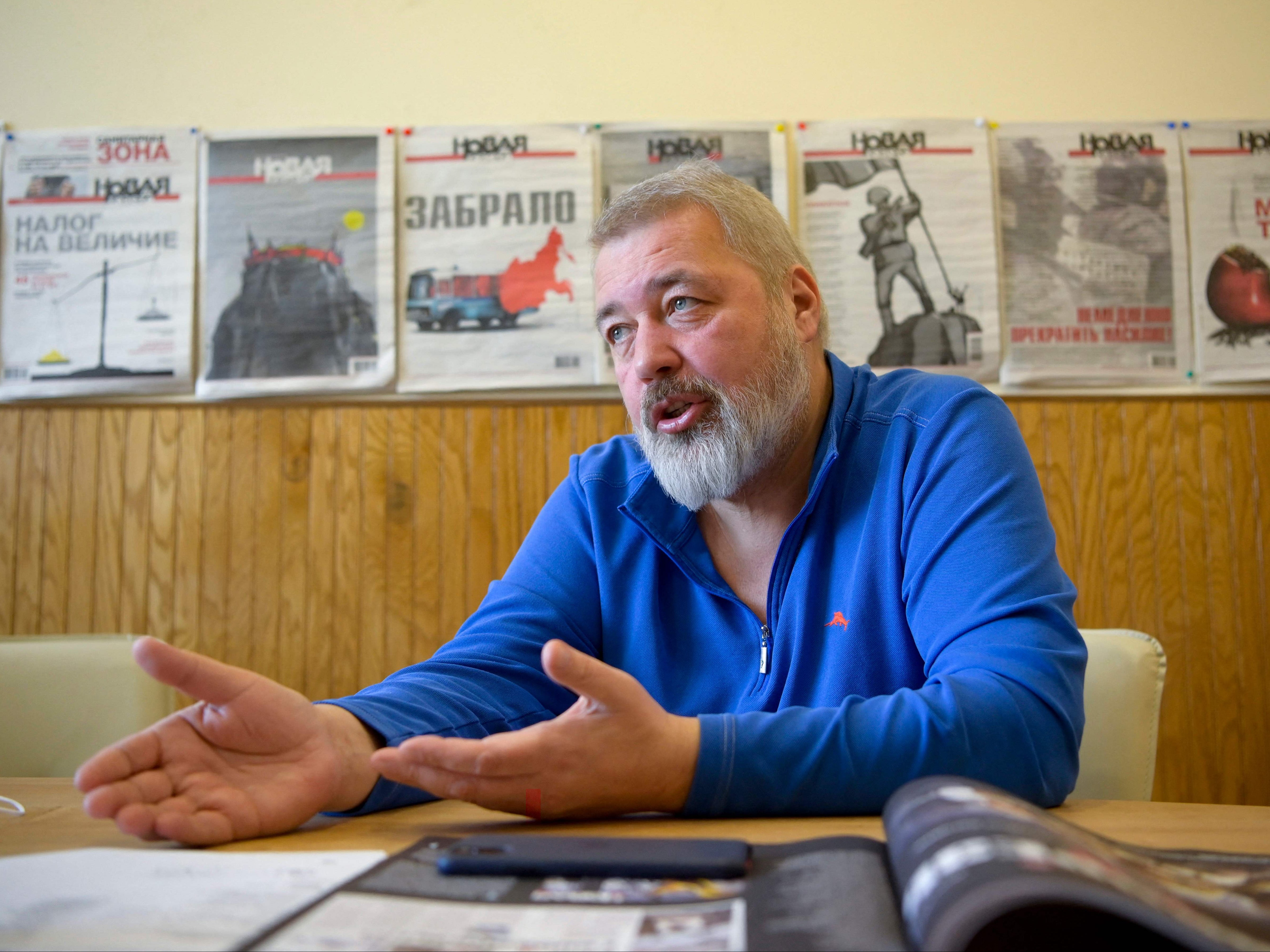 Dmitry Muratov, editor in chief at Novaya Gazeta