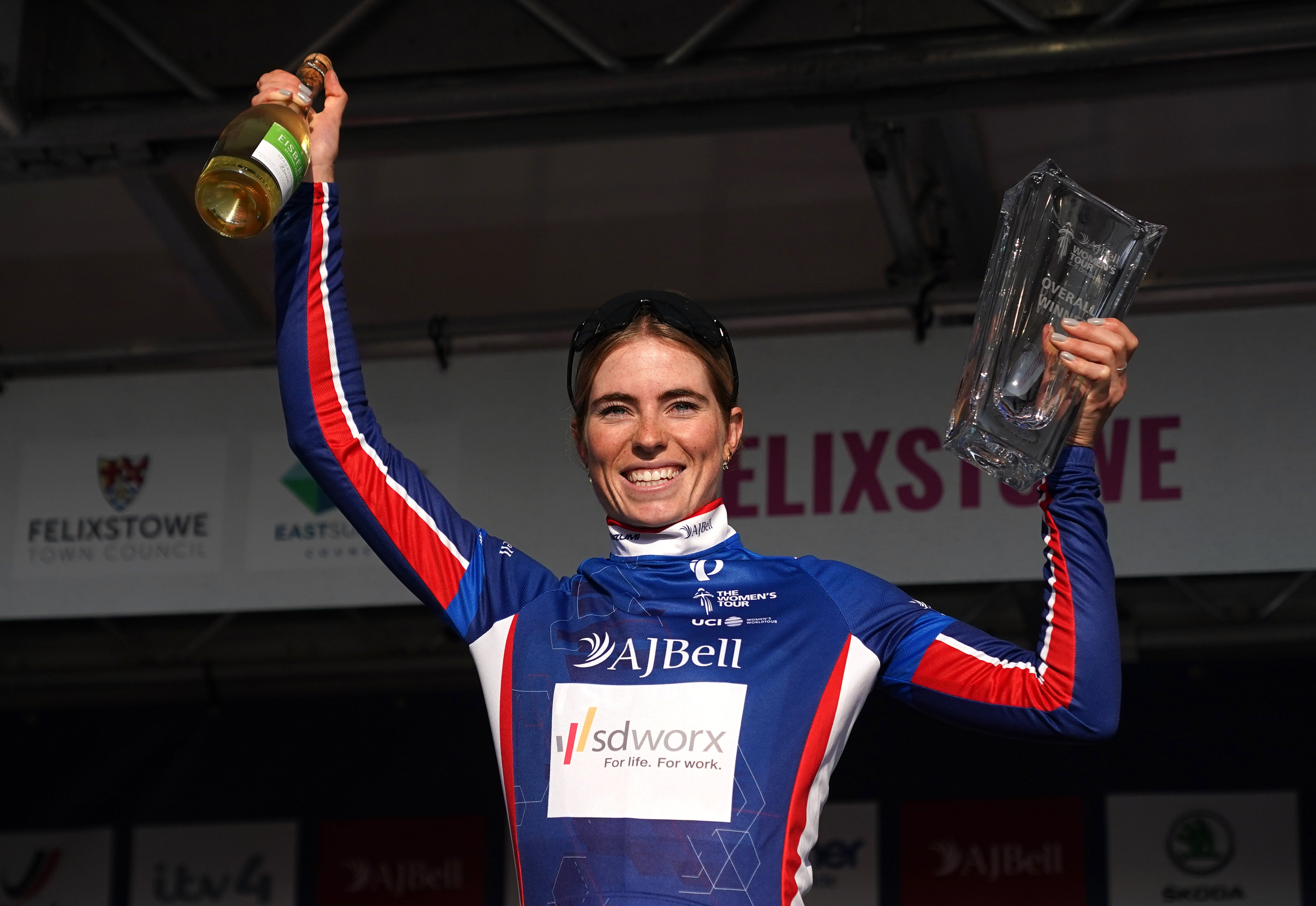 Demi Vollering stayed out of trouble on the final stage to claim overall victory (Adam Davy/PA)
