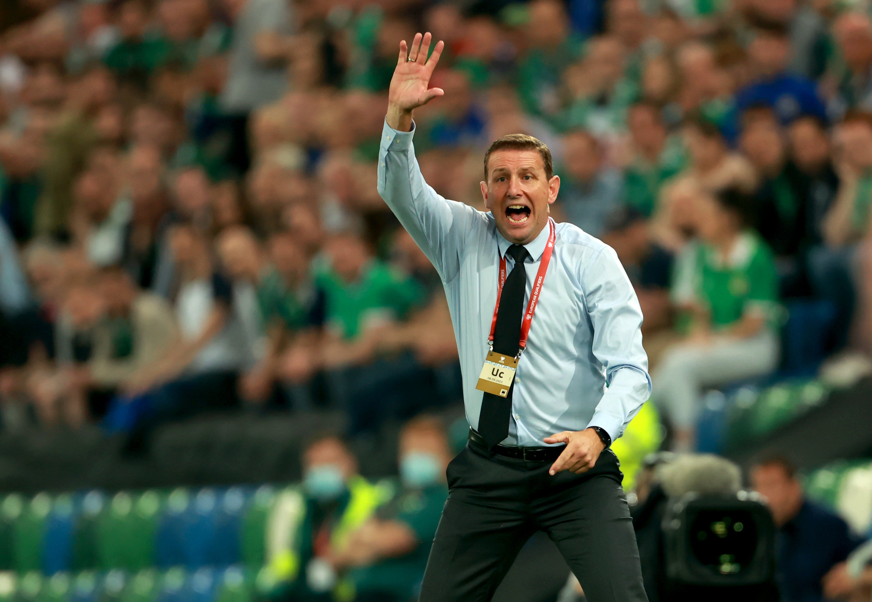 Northern Ireland head coach Ian Baraclough was ‘appalled’ by Jamal Lewis’ dismissal (Liam McBurney/PA)