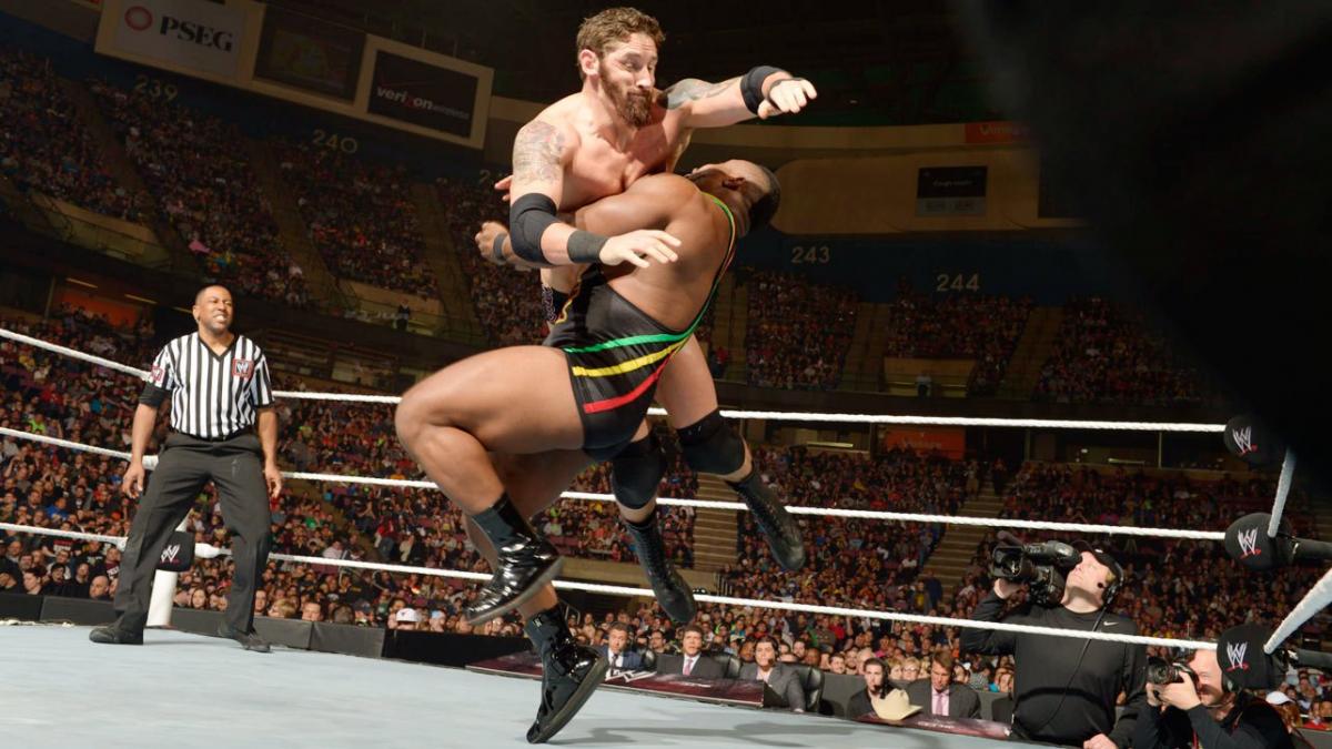 Big E is toppled by Britain’s Wade Barrett in a sobering 2014 defeat